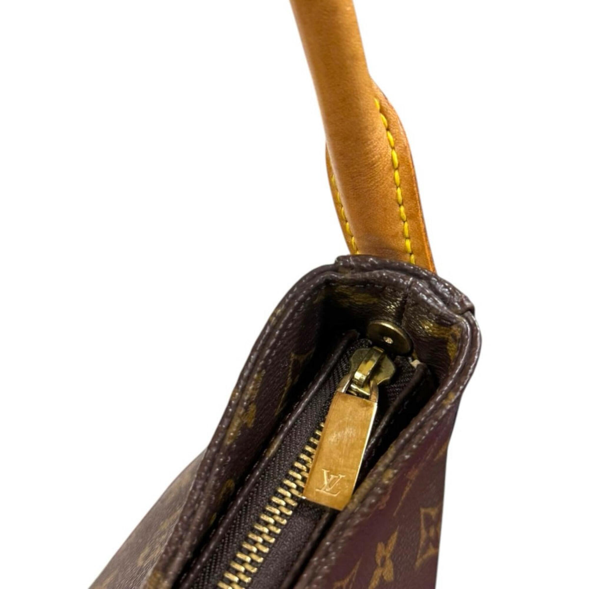 Louis Vuitton Brown Monogram Canvas Shoulder Bag (Pre-Owned)