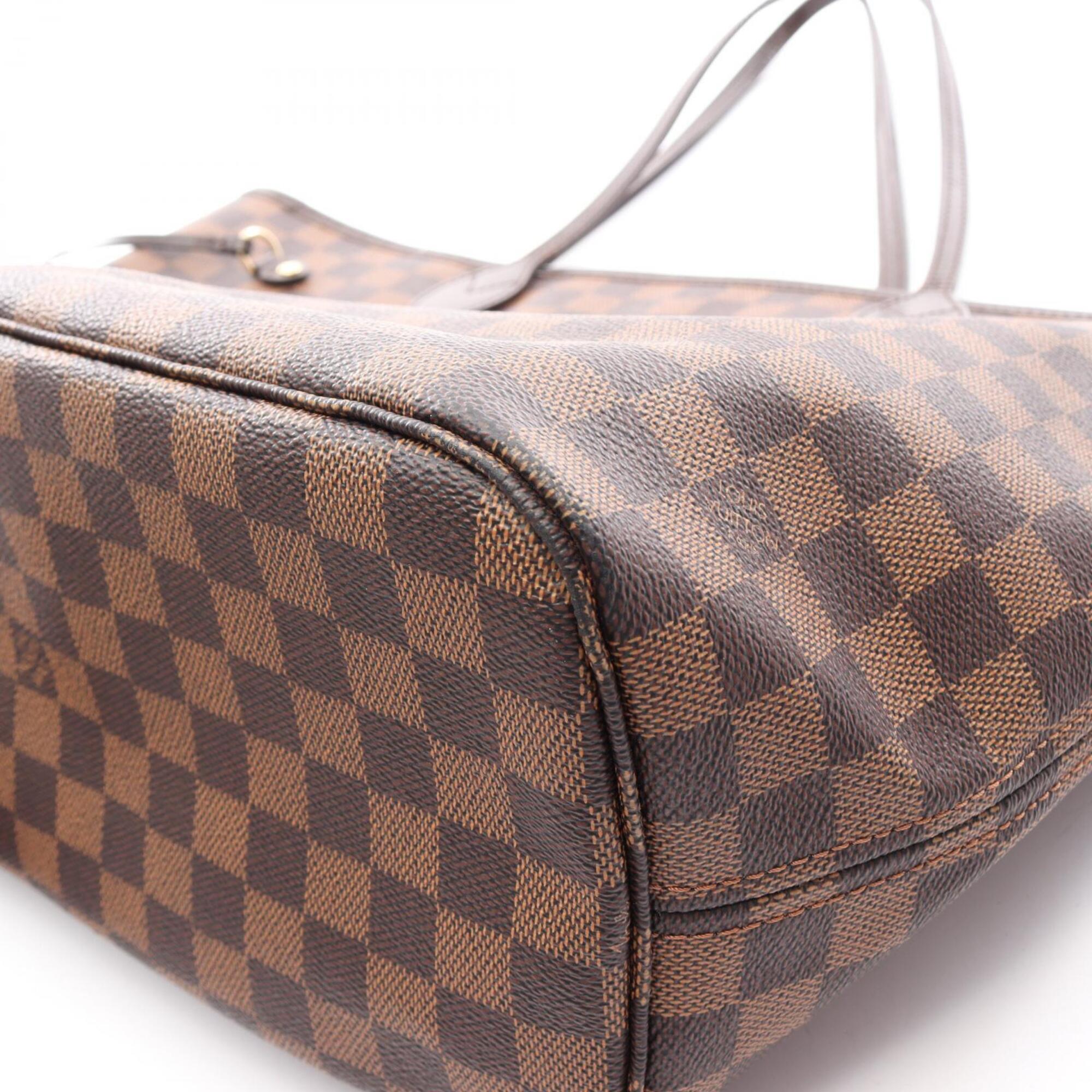 Louis Vuitton Brown Ebene Coated Canvas Leather Handbag Tote Bag (Pre-Owned)