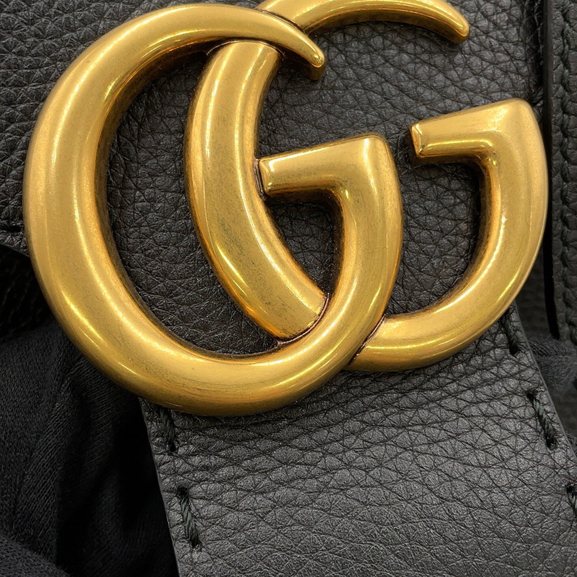 Gucci Black Leather Handbag (Pre-Owned)