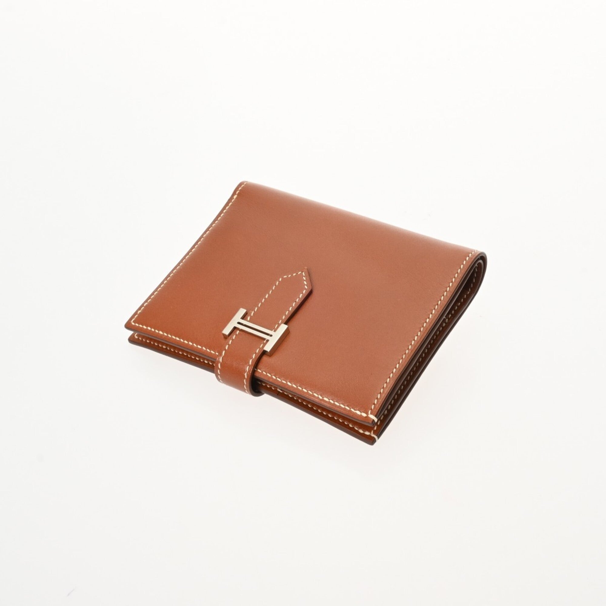 Hermes Fauve Leather Wallet (Bi-Fold) (Pre-Owned)