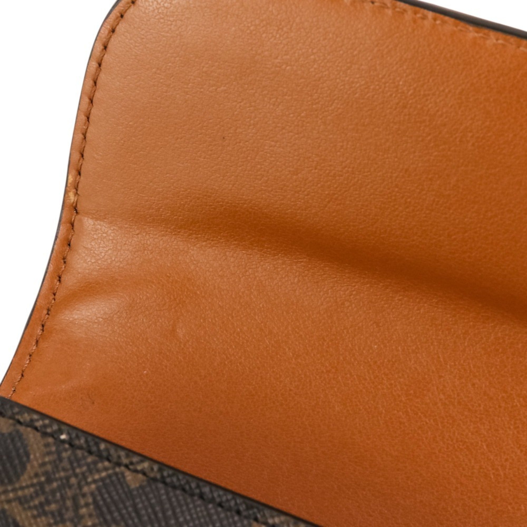 Celine Brown Pvc Long Wallet (Bi-Fold) (Pre-Owned)