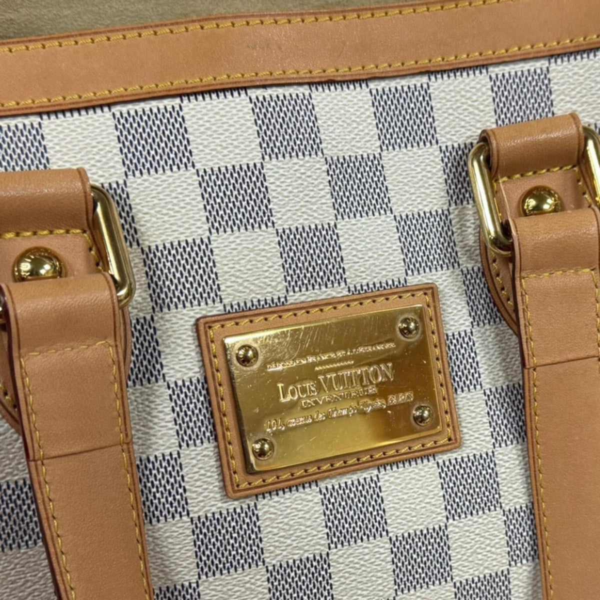 Louis Vuitton Black Or White Damier Azur Handbag Shoulder Bag (Pre-Owned)