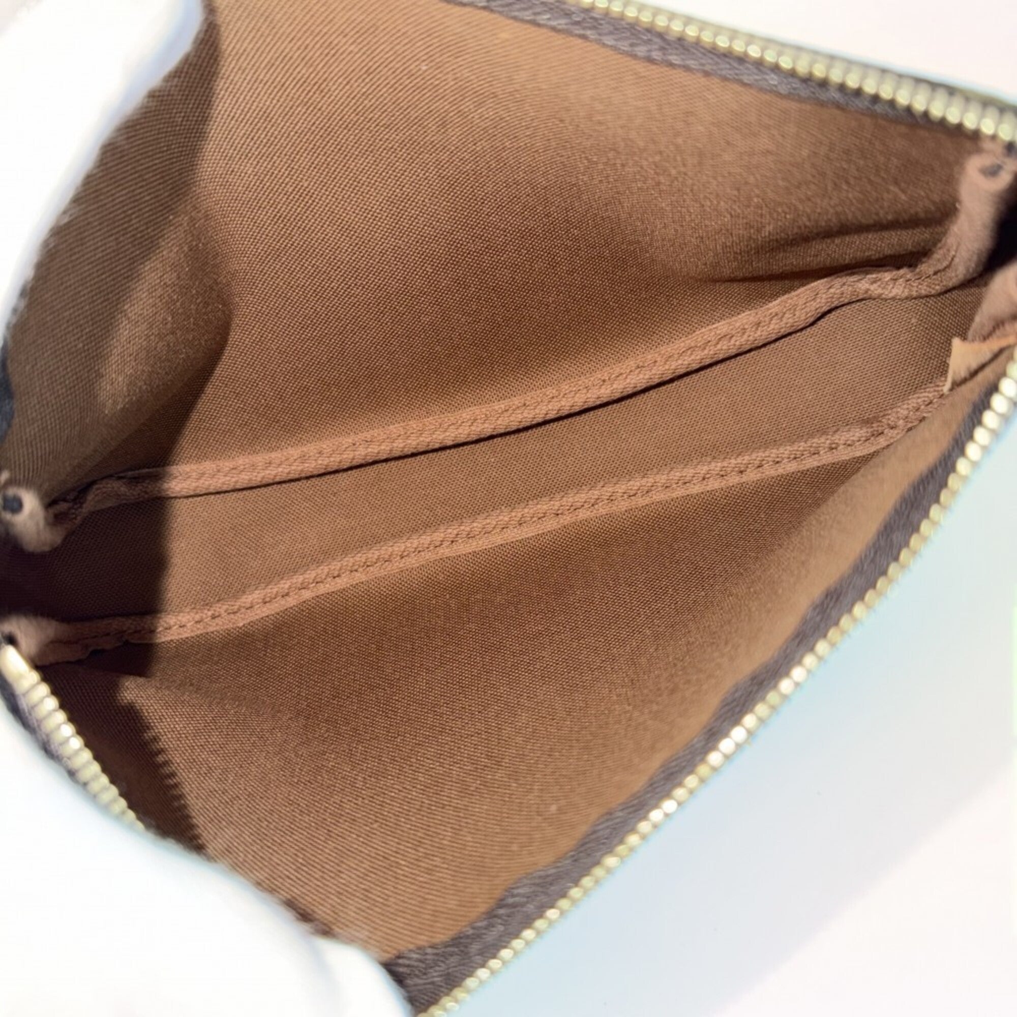 Louis Vuitton Brown Monogram White Monogram Handbag Pochette (Pre-Owned)