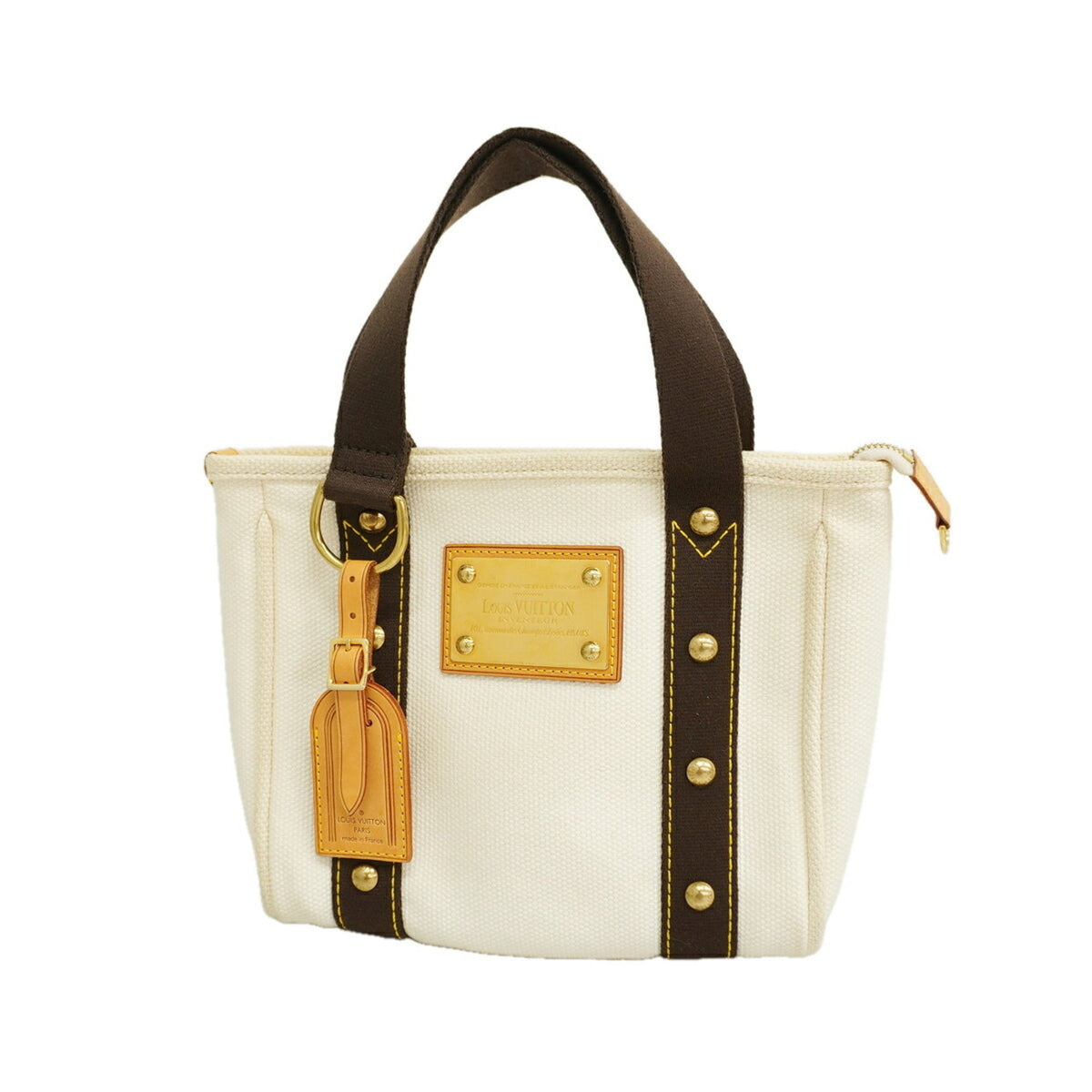 Louis Vuitton Ecru Handbag (Pre-Owned)