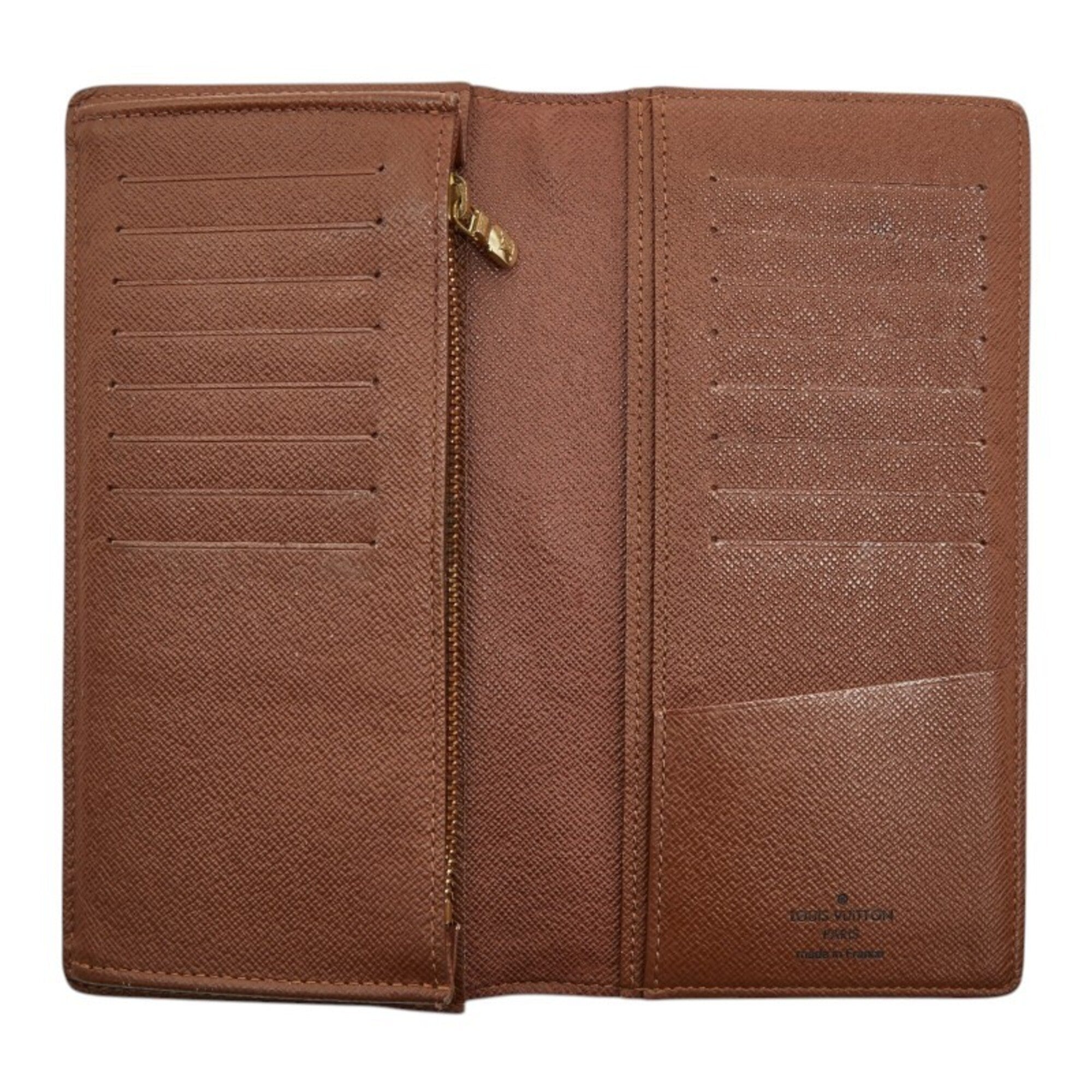 Louis Vuitton Brown Pvc Leather Long Wallet (Bi-Fold) (Pre-Owned)