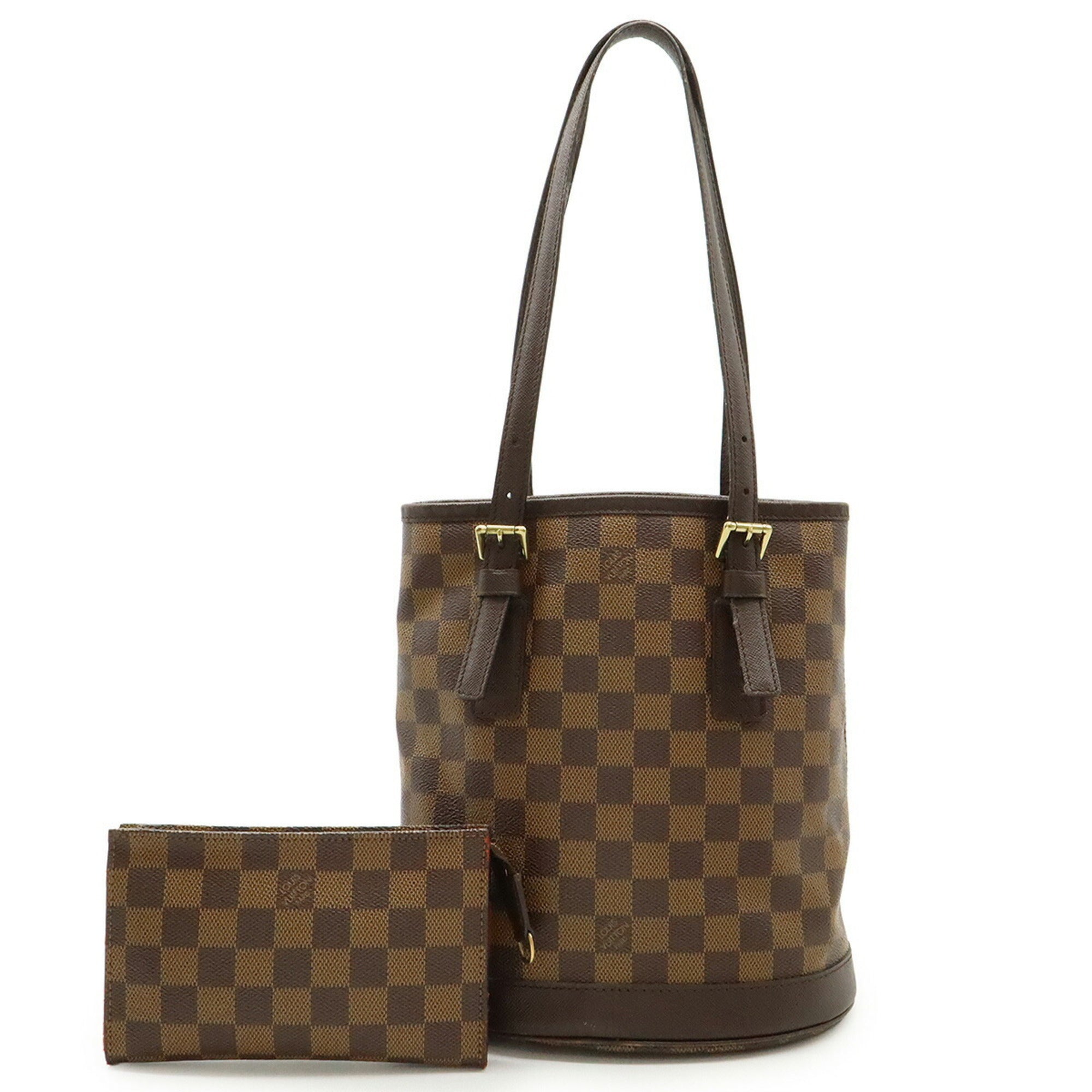 Louis Vuitton Brown Damier Canvas Pvc Shoulder Bag Tote Bag (Pre-Owned)