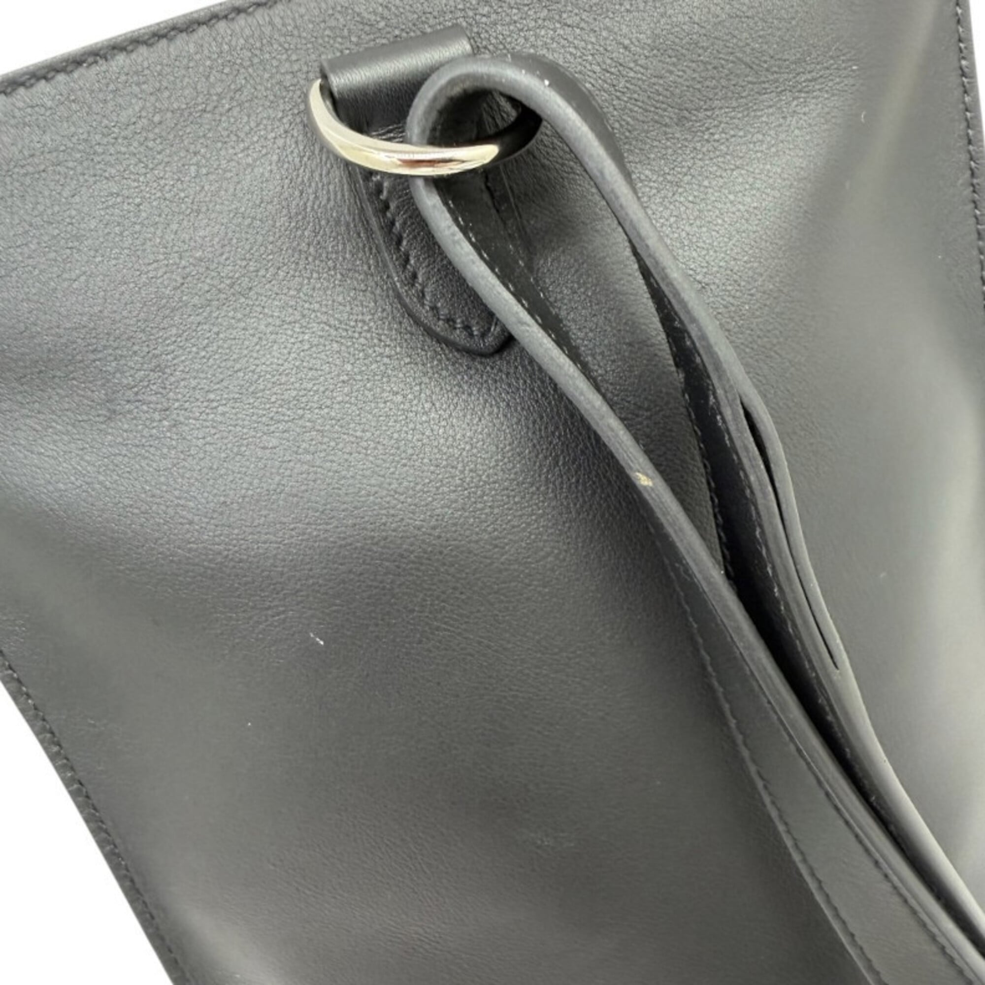 Hermes Black Swift Leather Sling Bag (Pre-Owned)