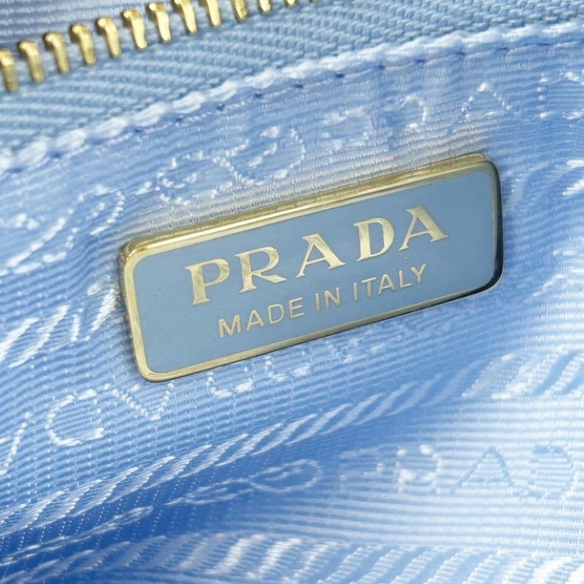 Prada Blue Nylon Handbag (Pre-Owned)