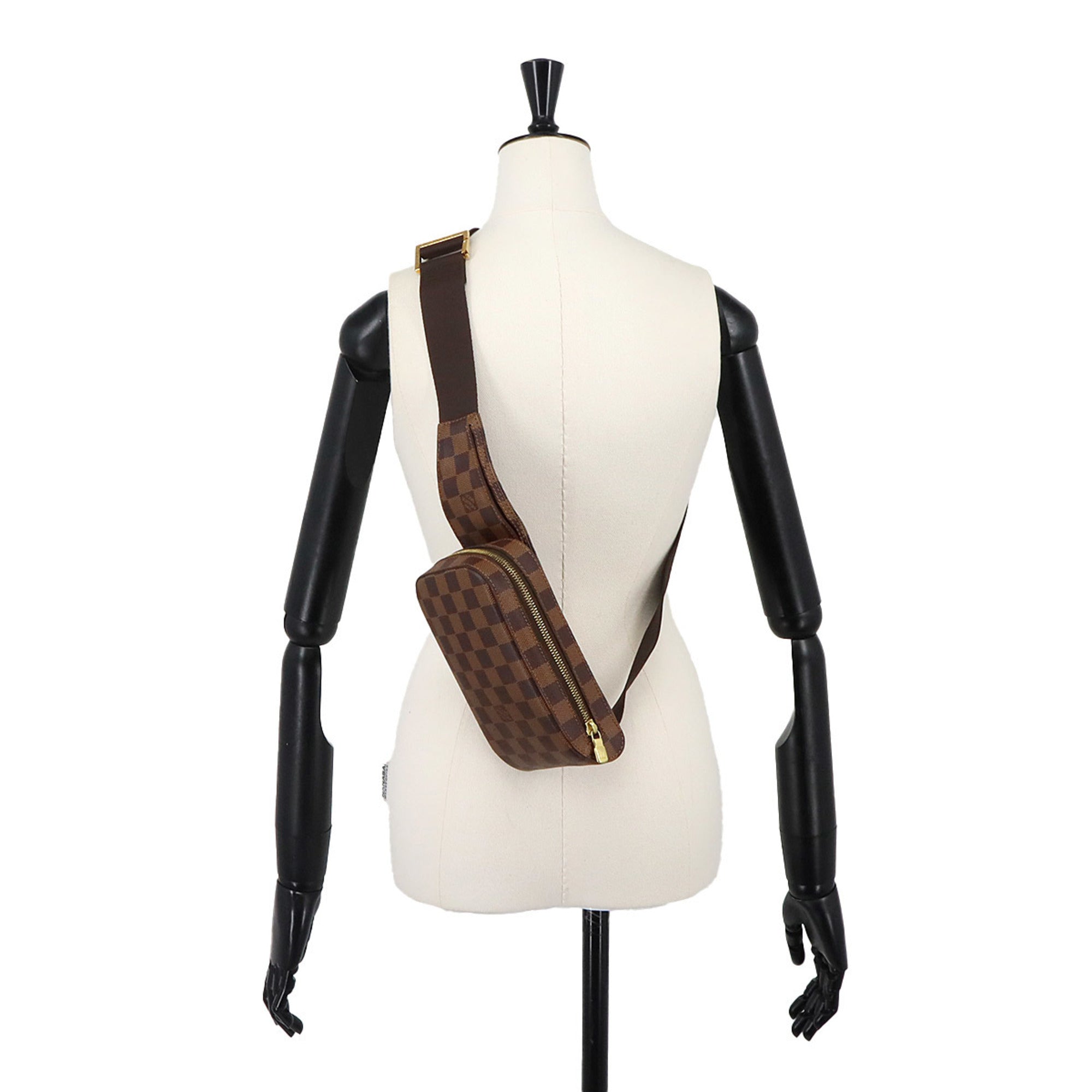 Louis Vuitton Brown Damier Canvas Ebene Damier Canvas Sling Bag (Pre-Owned)
