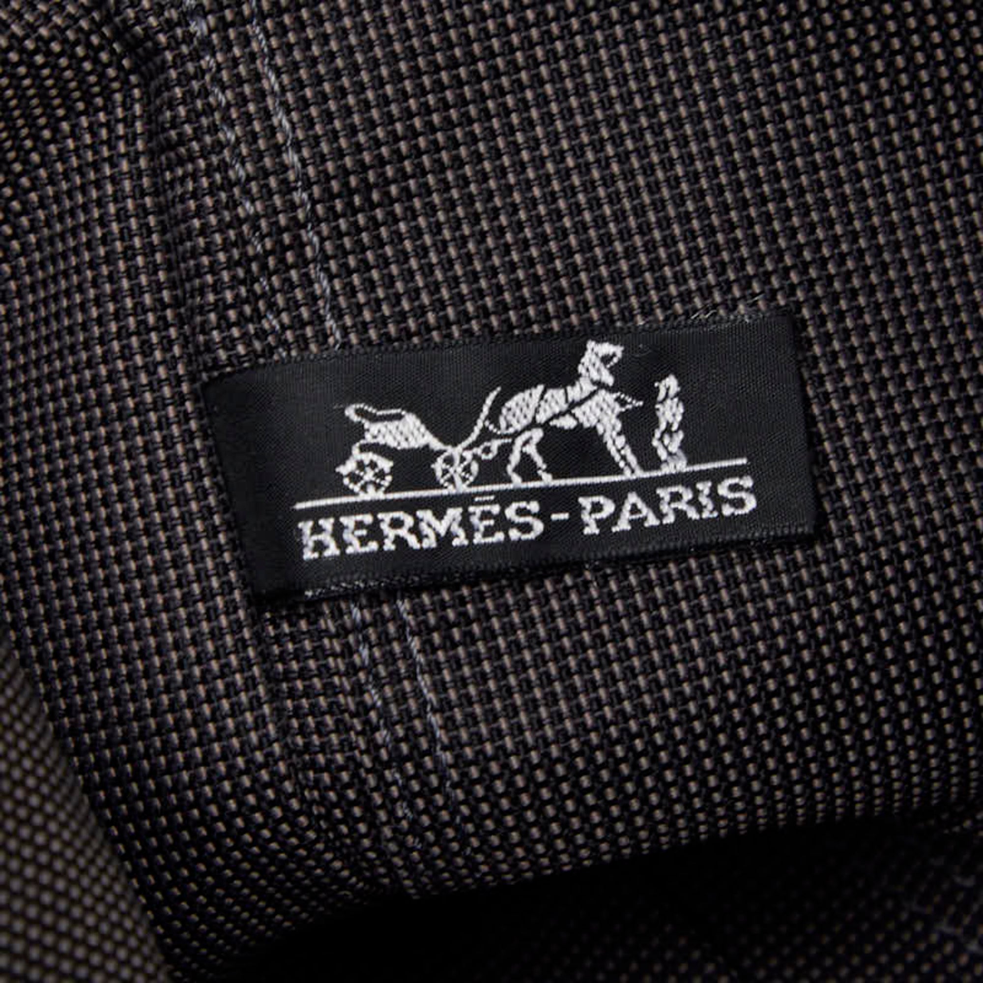 Hermes Black Canvas Backpack (Pre-Owned)