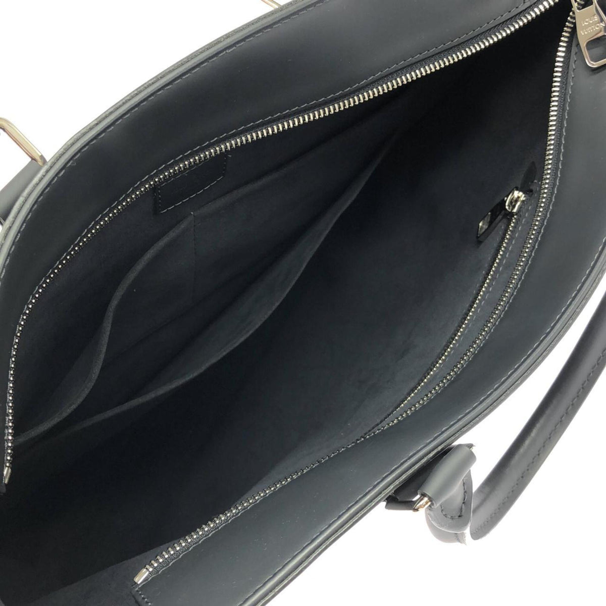 Louis Vuitton Black Cobalt Coated Canvas Handbag (Pre-Owned)