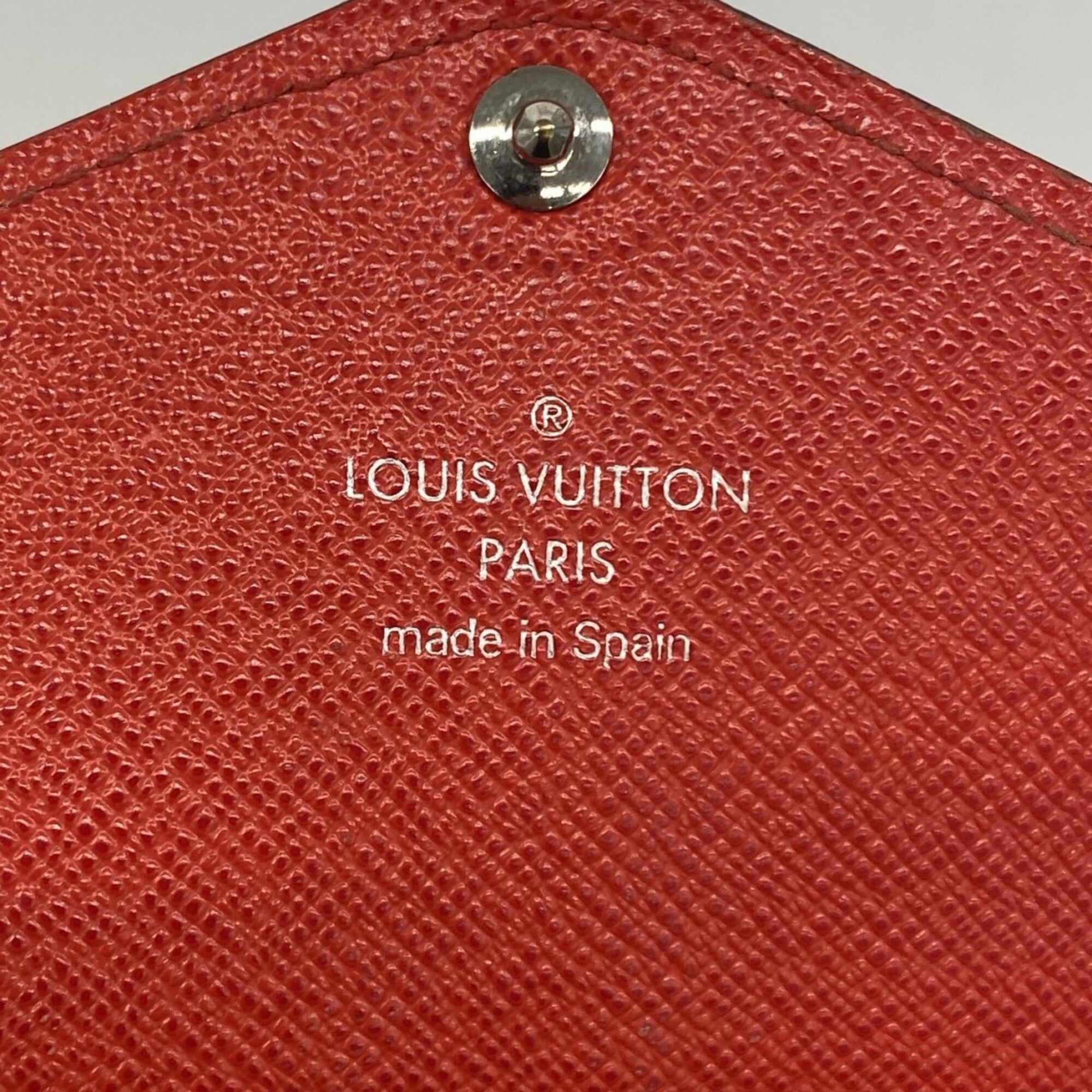 Louis Vuitton Brown Coquelicots Long Wallet (Tri-Fold) (Pre-Owned)