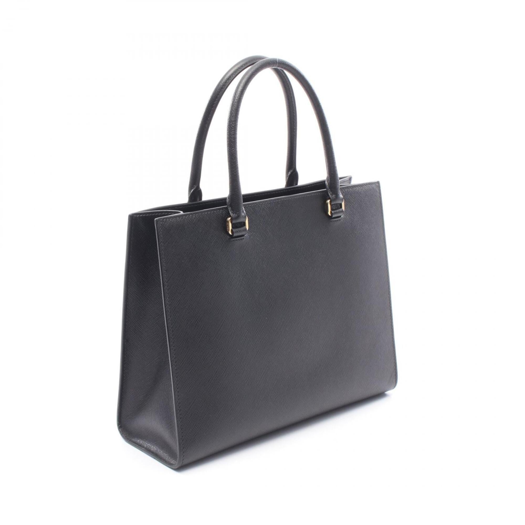 Prada Black Saffiano Triangle Handbag (Pre-Owned)