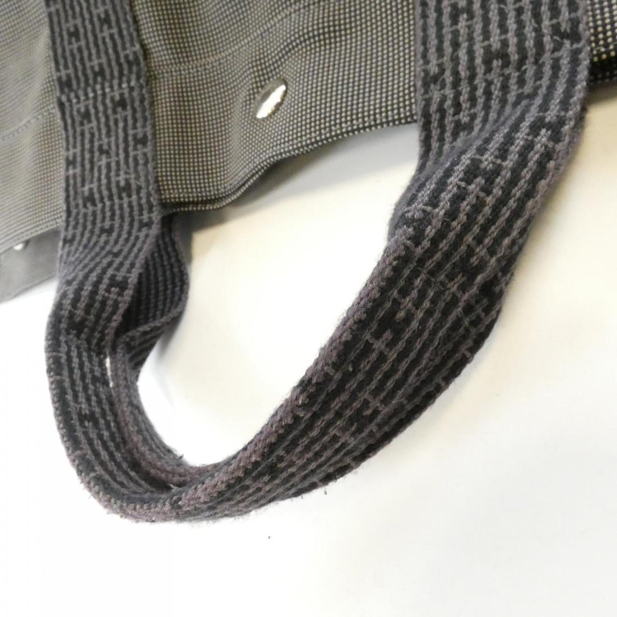 Hermes Black Canvas Handbag (Pre-Owned)