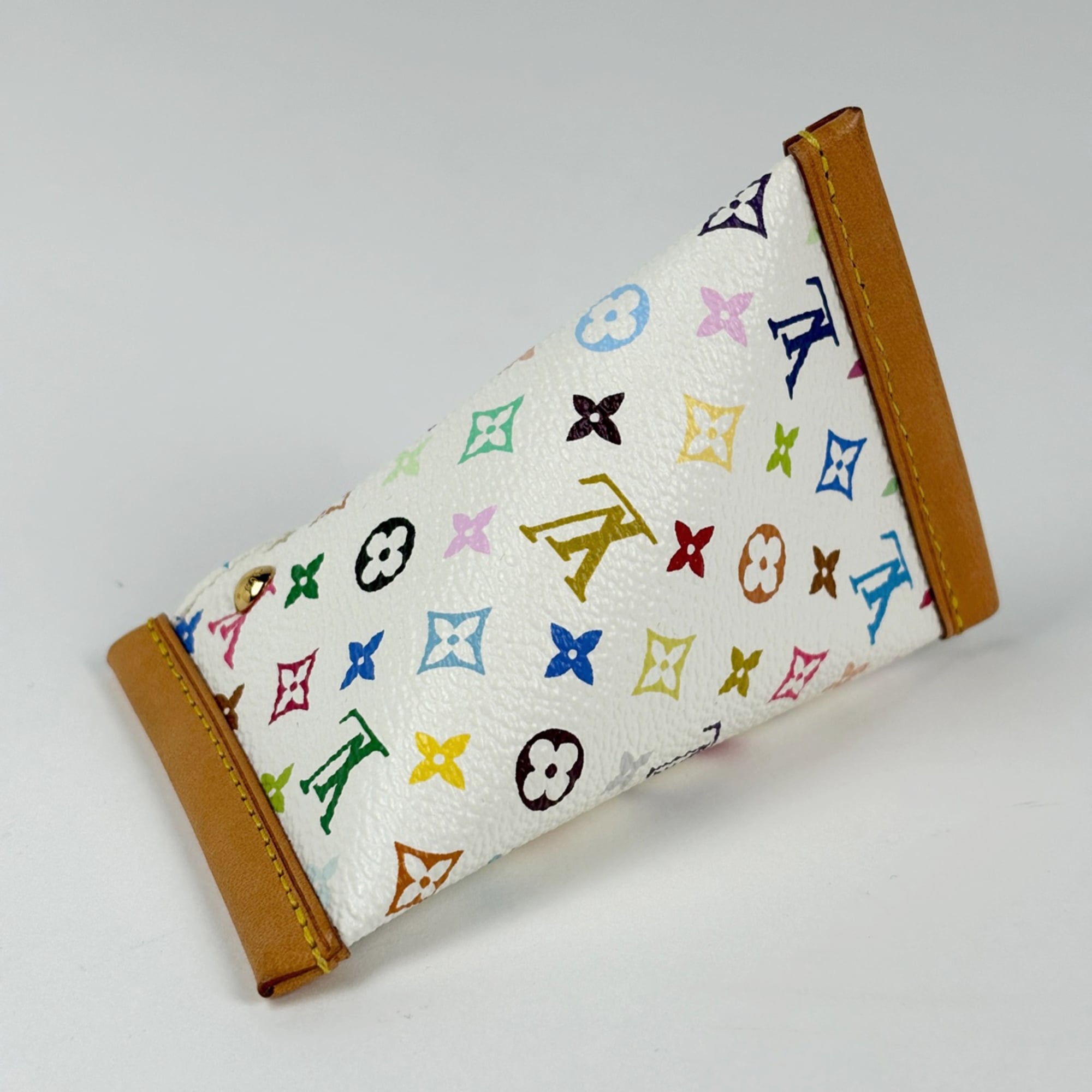 Louis Vuitton Blanc White Monogram Multicolore Coin Purse/Coin Case (Pre-Owned)