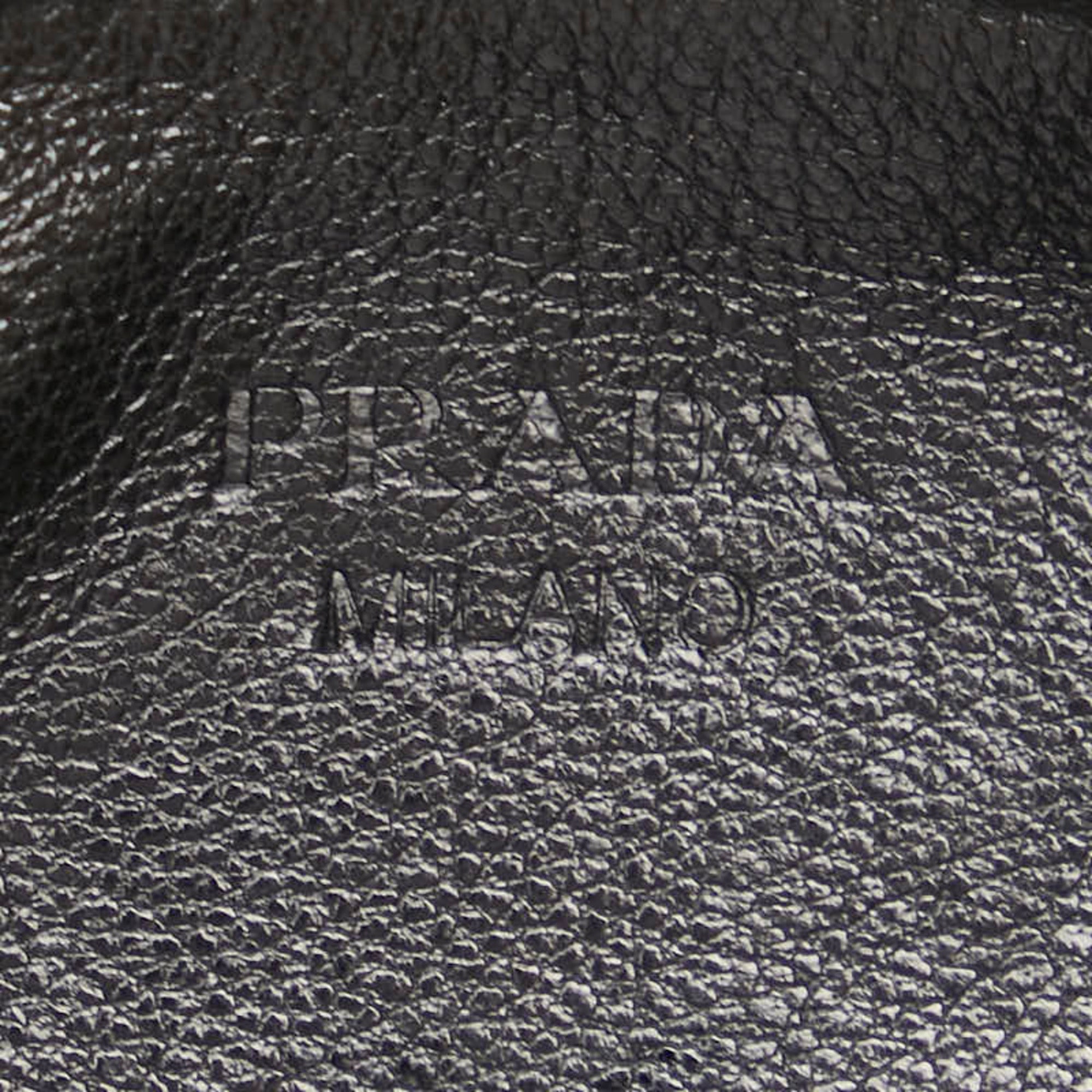 Prada Black Camouflage Gray Nylon Leather Coin Purse/Coin Case (Pre-Owned)
