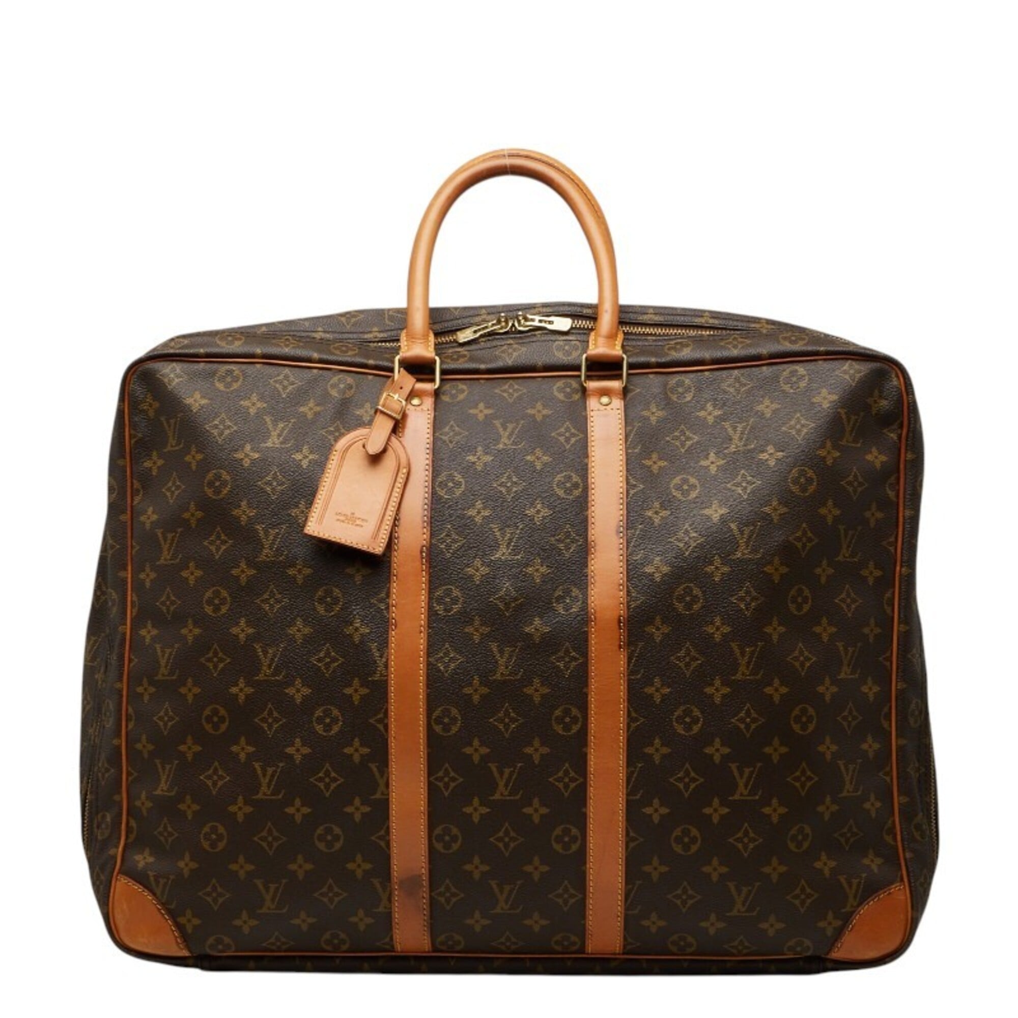 Louis Vuitton Brown Pvc Leather Boston Bag (Pre-Owned)