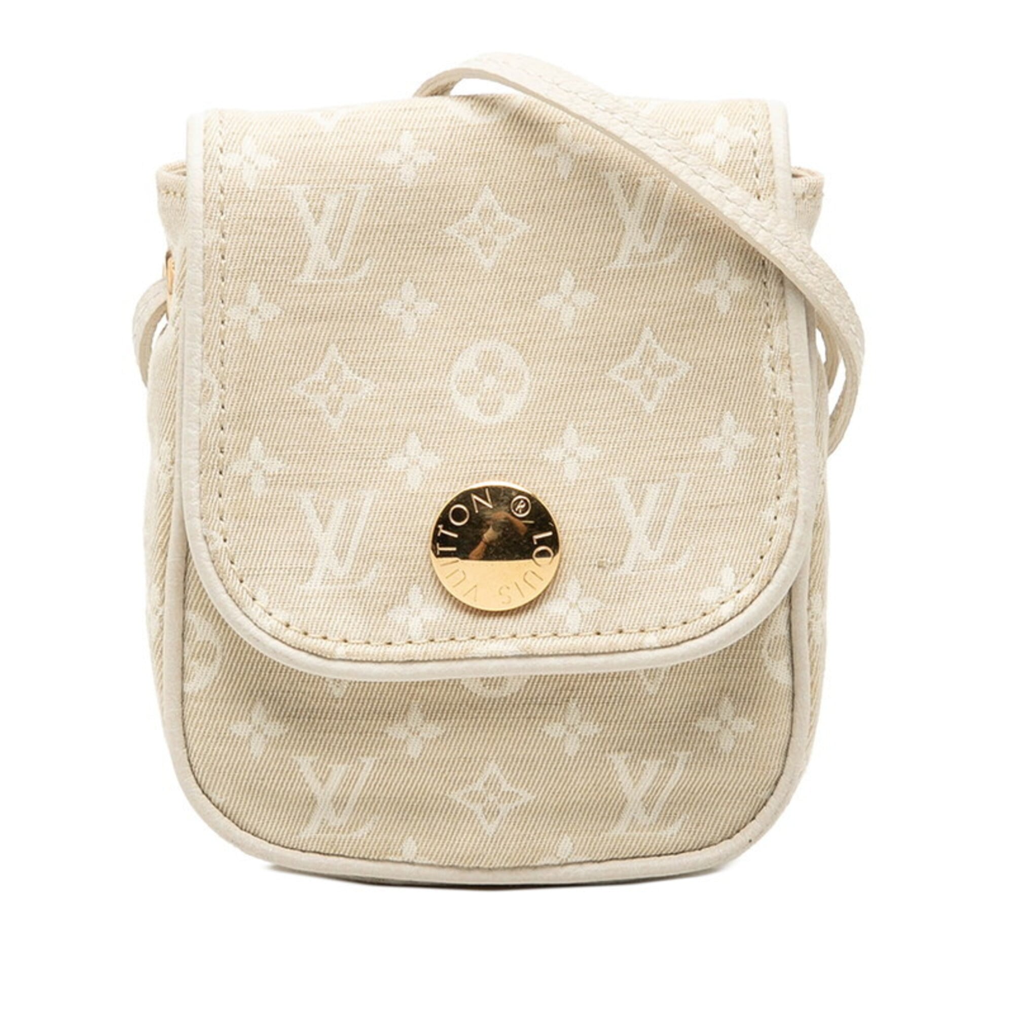 Louis Vuitton Beige Dune Canvas Leather Pochette Shoulder Bag (Pre-Owned)