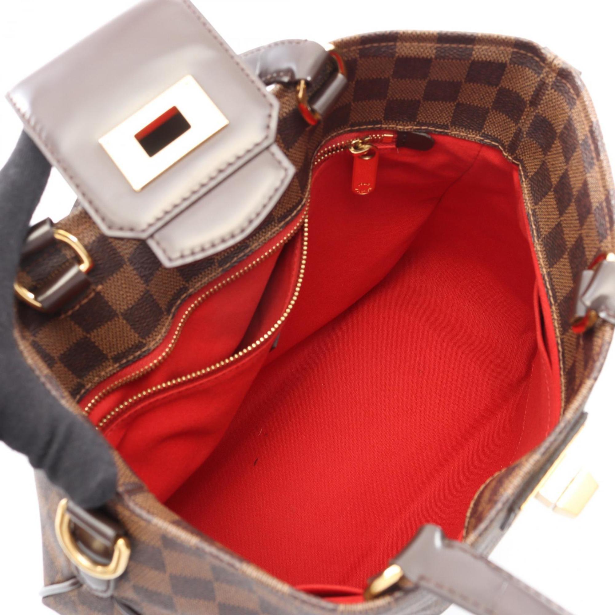 Louis Vuitton Brown Damier Canvas Rose Coated Canvas Handbag (Pre-Owned)