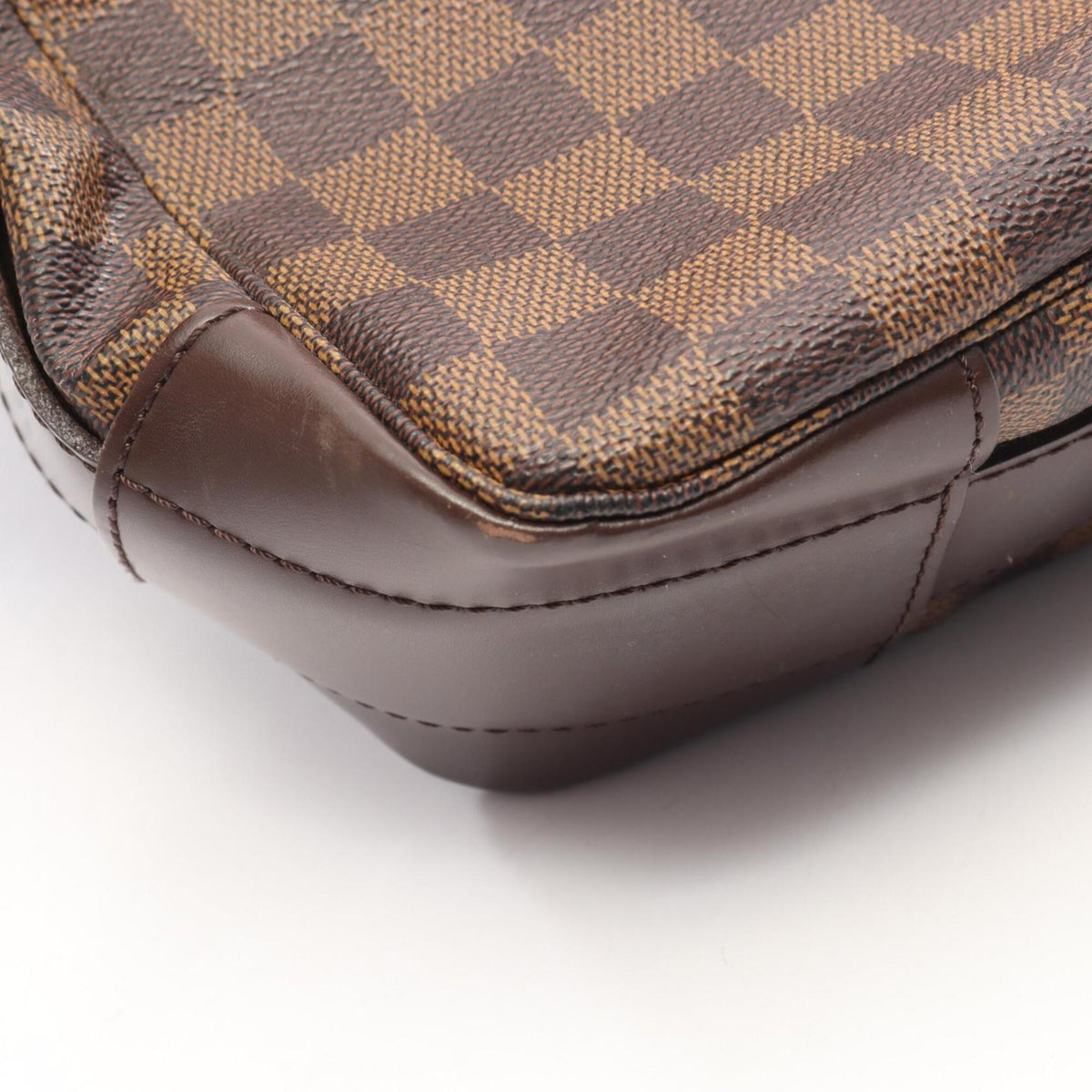 Louis Vuitton Brown Damier Canvas Coated Canvas Leather Handbag Shoulder Bag (Pre-Owned)