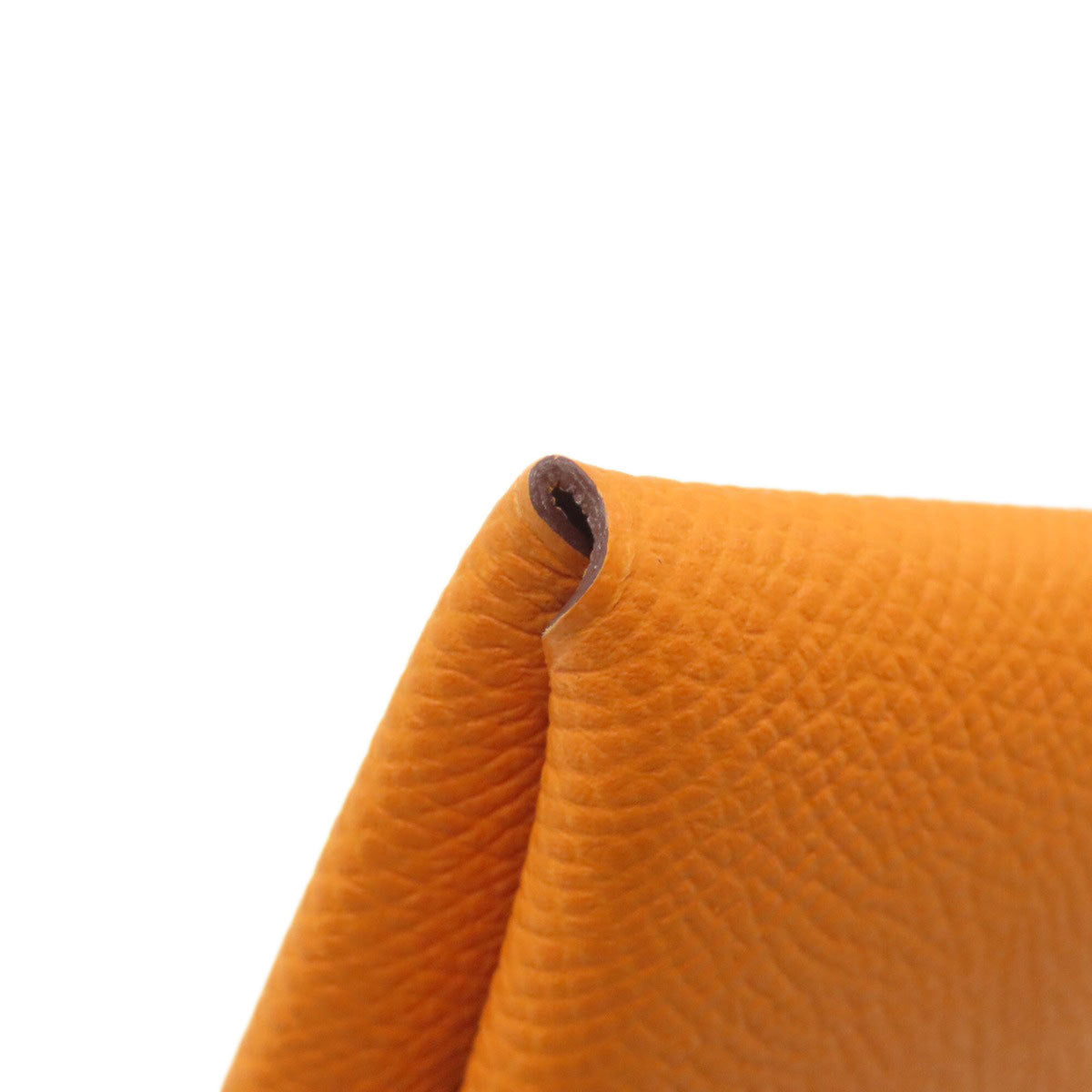 Hermes Orange Epsom Leather Coin Purse/Coin Case (Pre-Owned)
