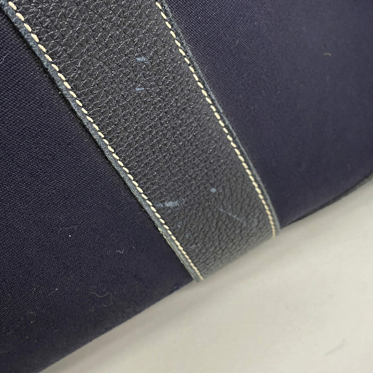 Hermes Navy Toile Officier Tote Bag (Pre-Owned)