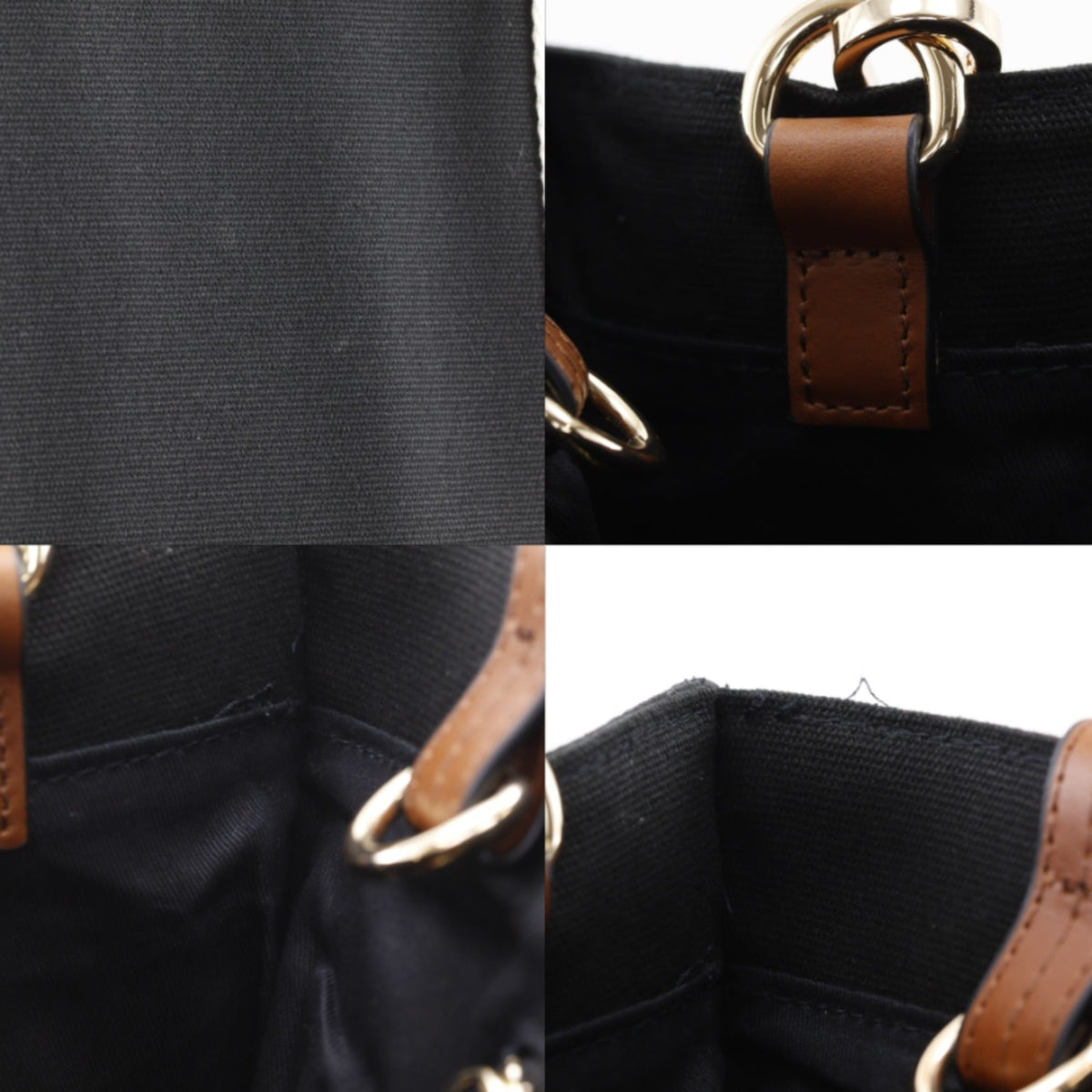 Chloé Black Canvas Tote Bag (Pre-Owned)