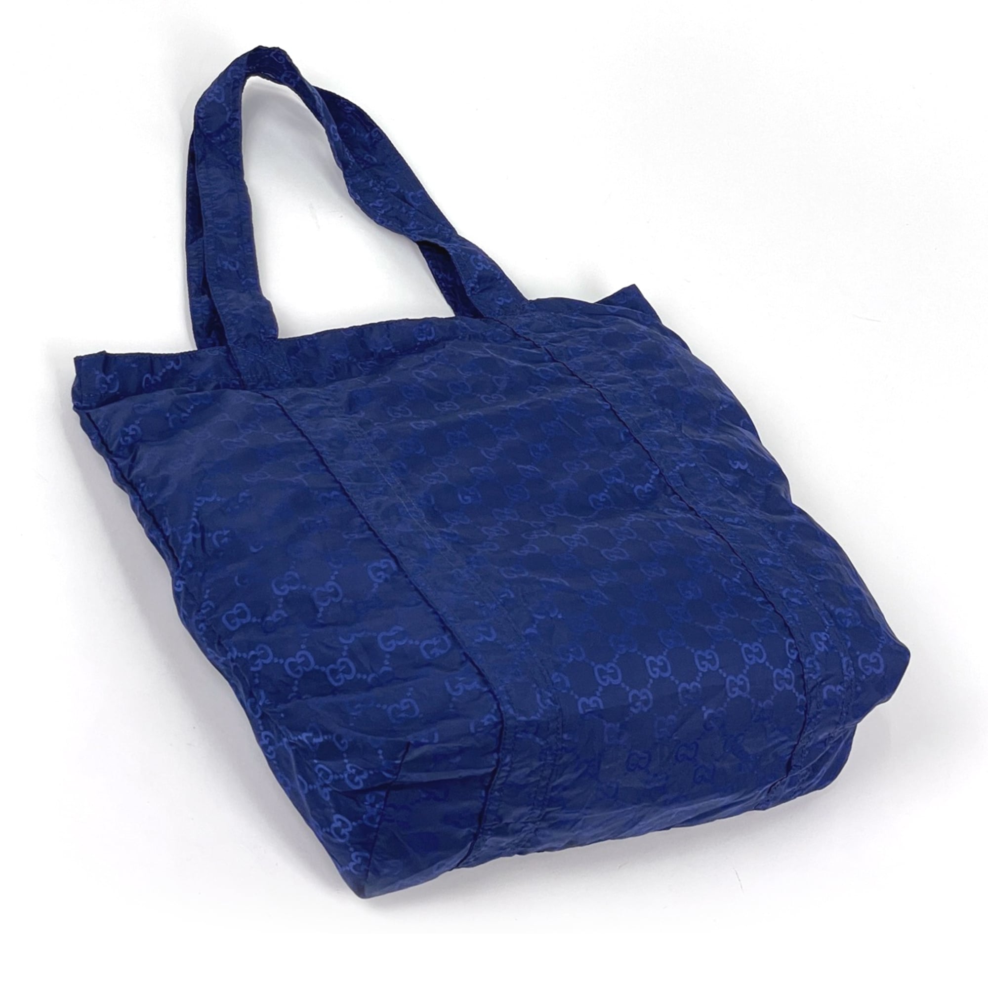 Gucci Blue Nylon Eco-Bag Tote Bag (Pre-Owned)