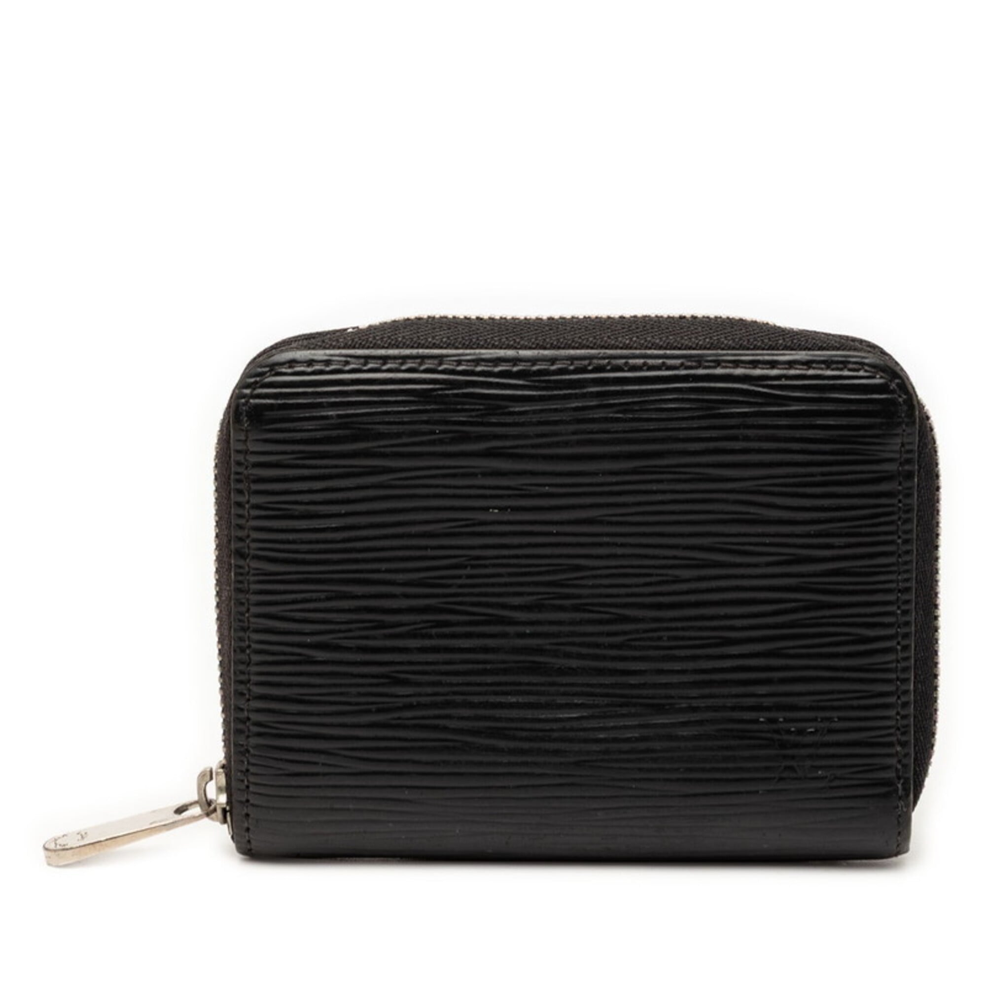 Louis Vuitton Black Noir Leather Coin Purse/Coin Case (Pre-Owned)