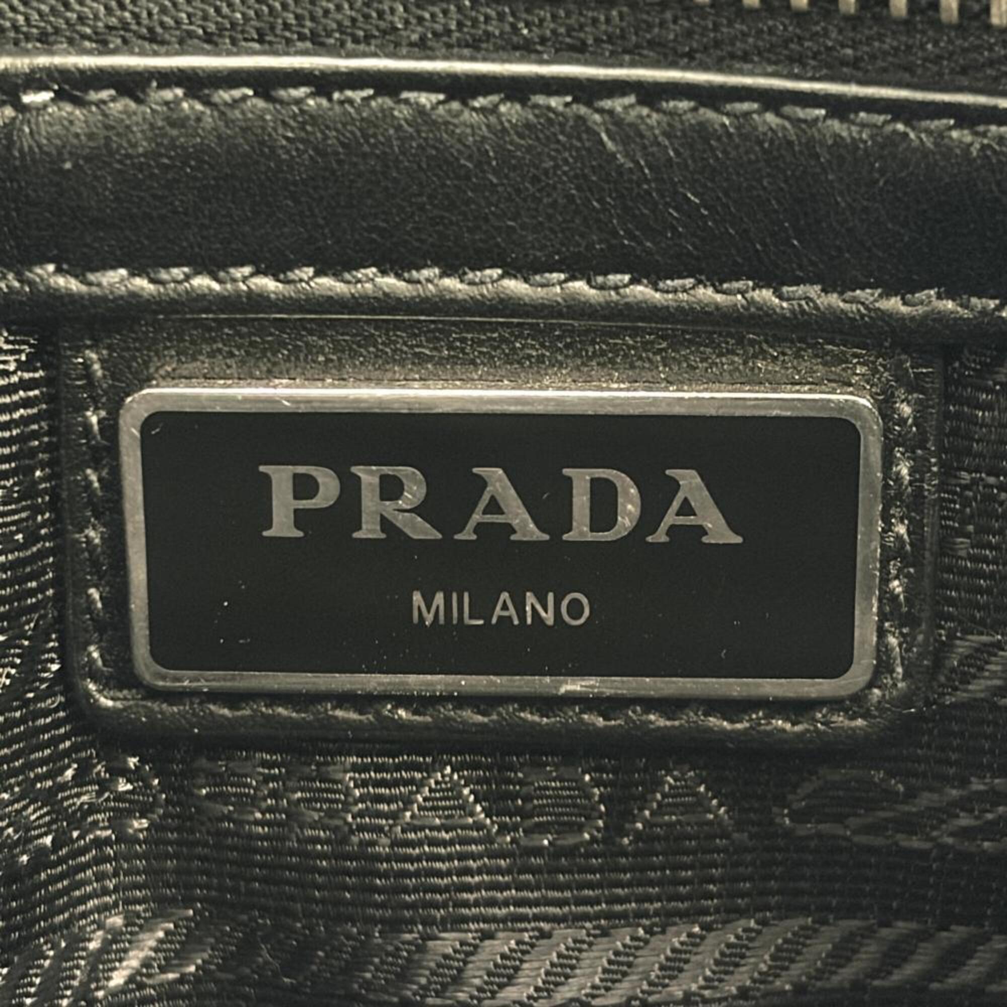 Prada Saffiano Black Saffiano Crossbody Bag Shoulder Bag (Pre-Owned)