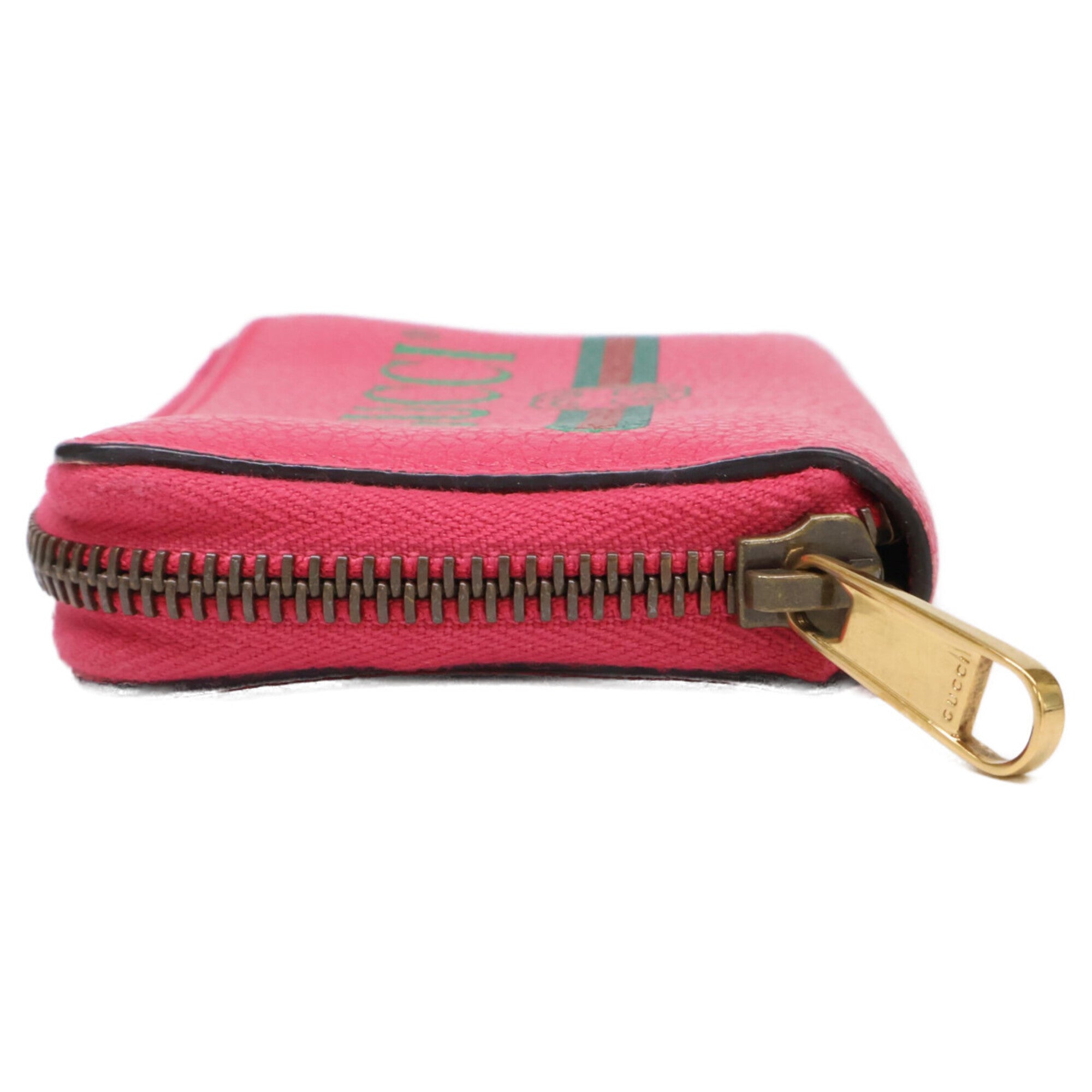 Gucci Pink Leather Coin Purse/Coin Case (Pre-Owned)