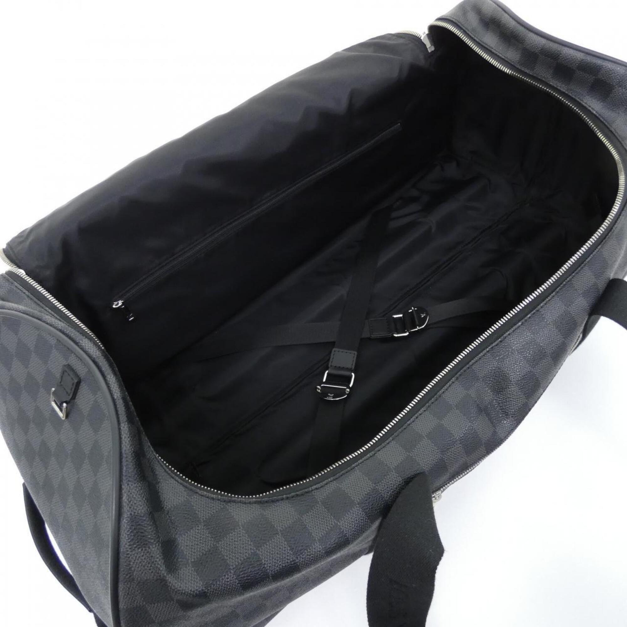 Louis Vuitton Graphite Coated Canvas Boston Bag (Pre-Owned)