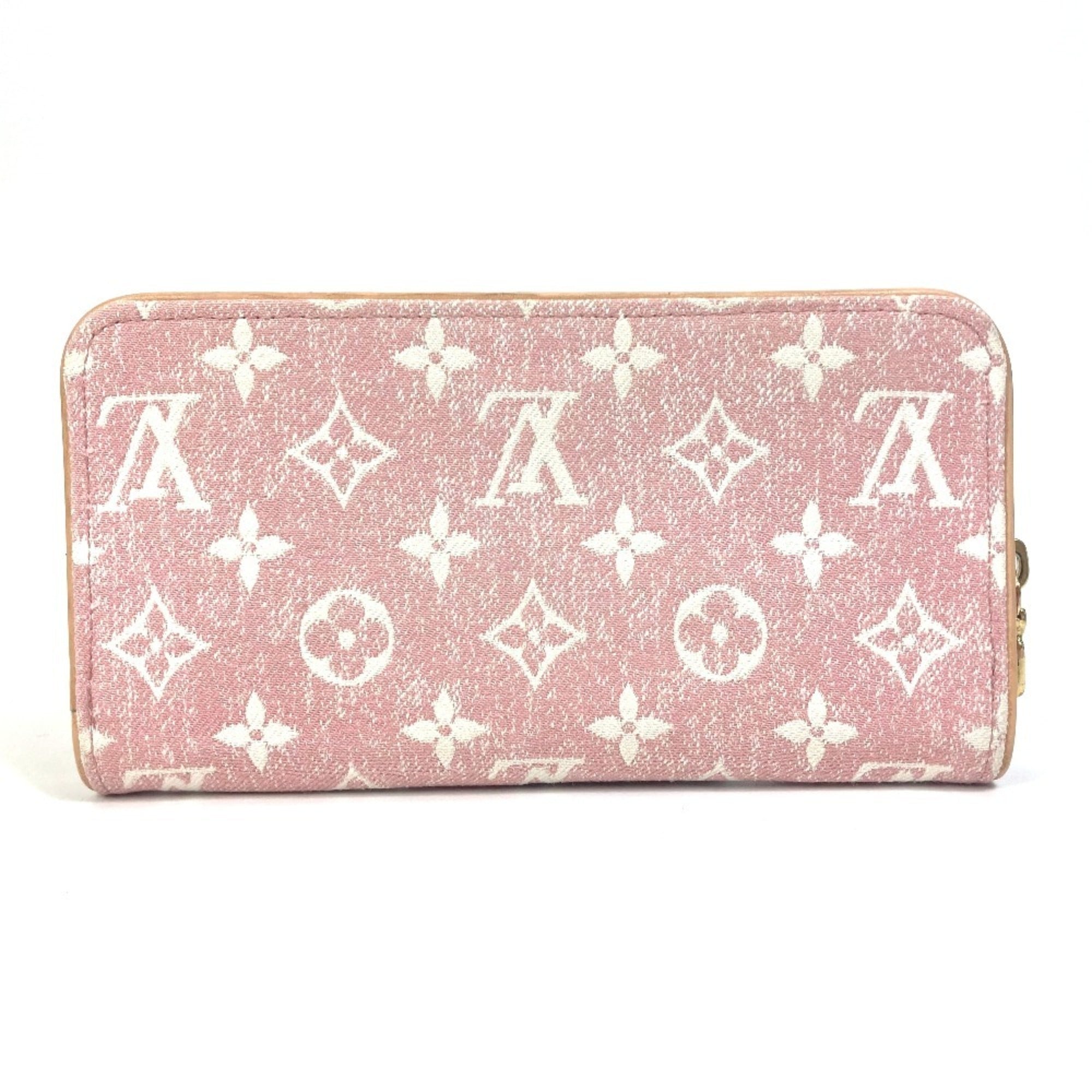 Louis Vuitton Monogram Denim Pink Monogram Denim Long Wallet (Bi-Fold) (Pre-Owned)