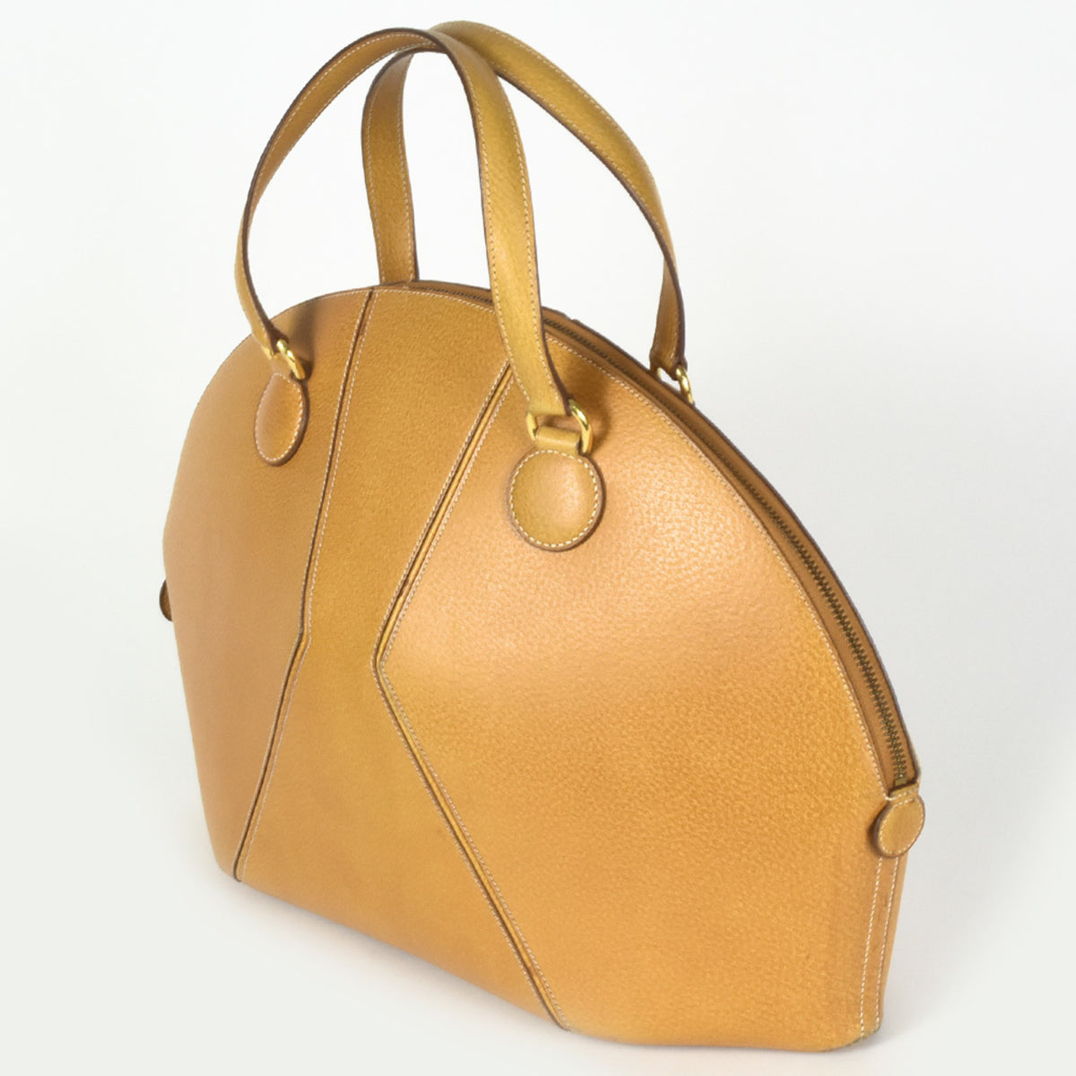 Hermes Natural Leather Handbag (Pre-Owned)