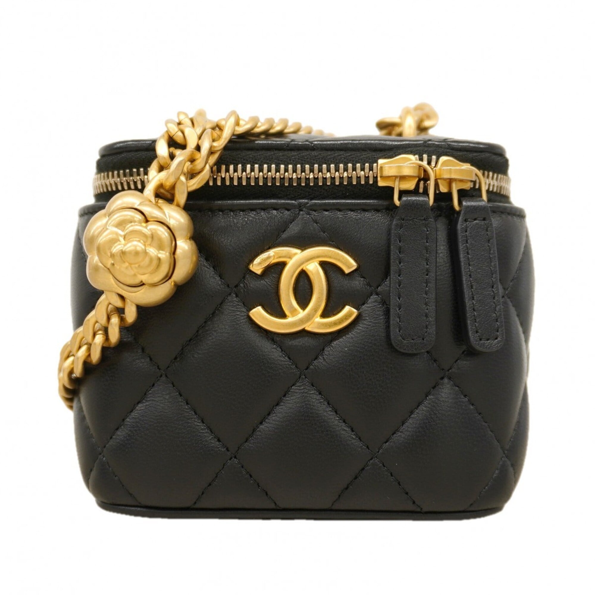 Chanel Black Leather Shoulder Bag (Pre-Owned)
