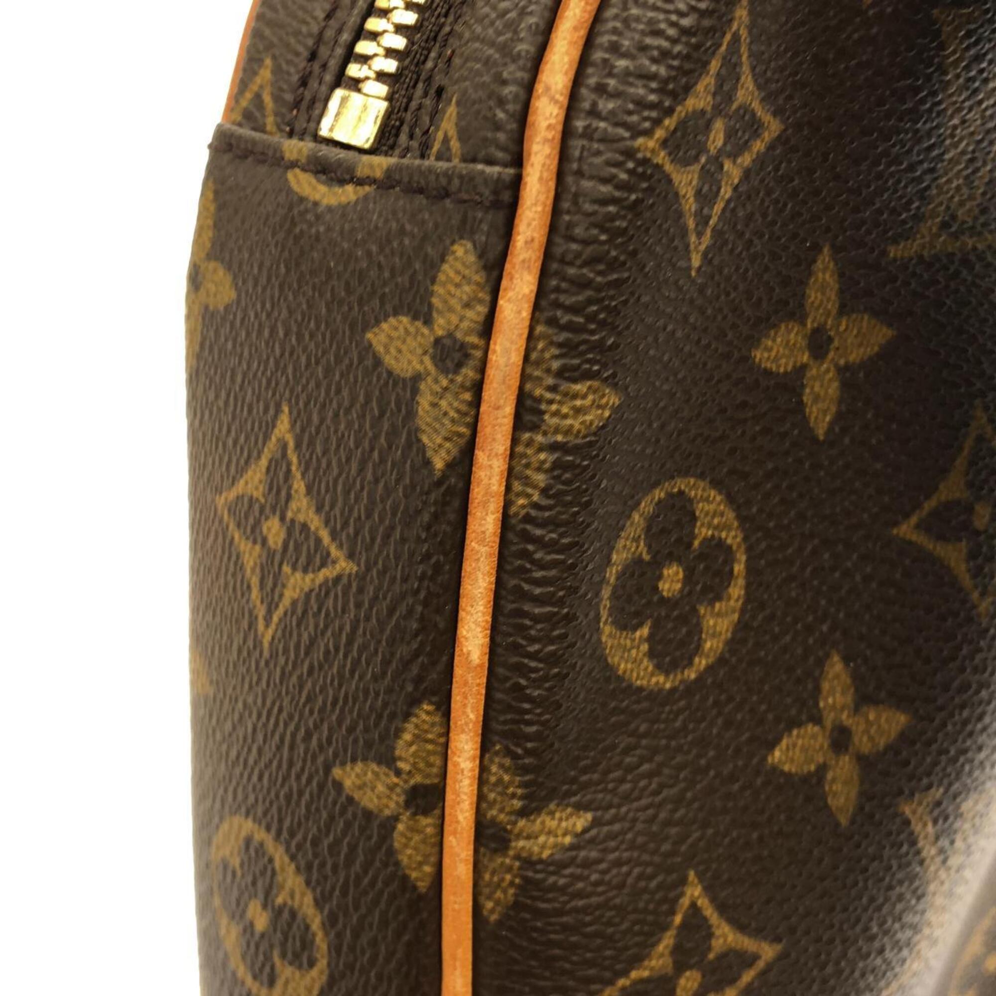 Louis Vuitton Monogram Marron Coated Canvas Pochette Shoulder Bag (Pre-Owned)