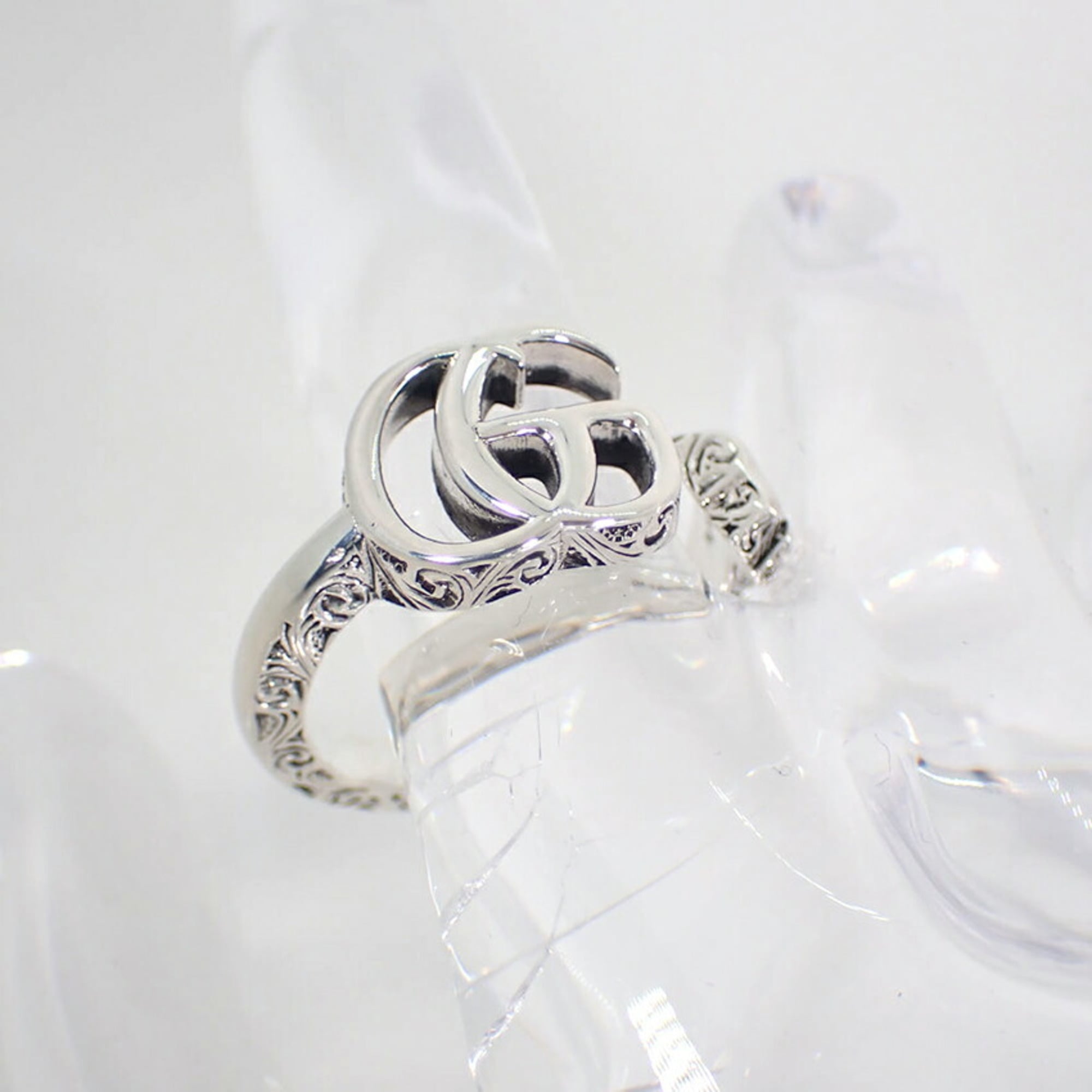 Gucci Sterling Silver 925 Band Ring (Pre-Owned)