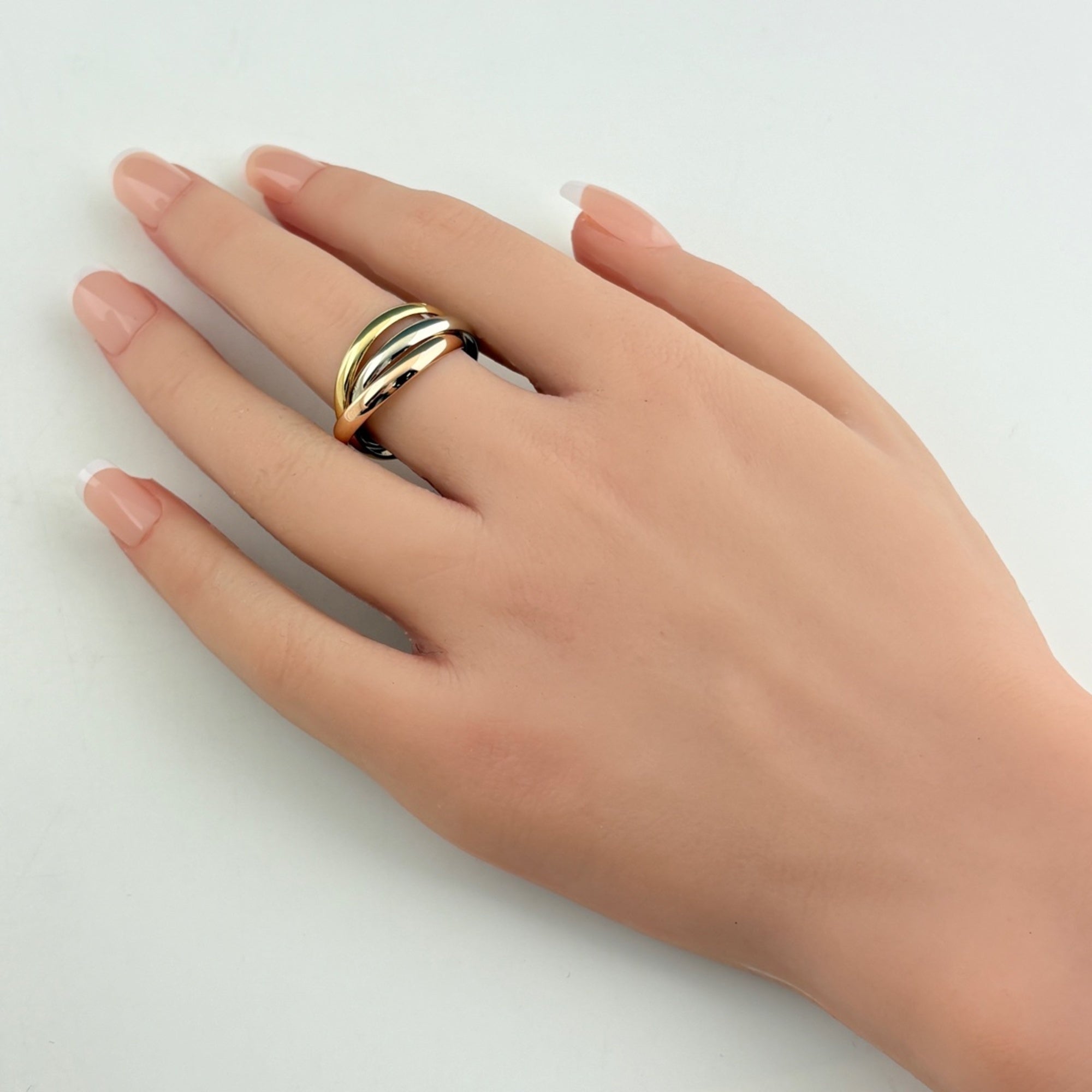 Cartier Yellow Gold (18K) Pink Gold (18K) White Gold (18K) Band Ring (Pre-Owned)