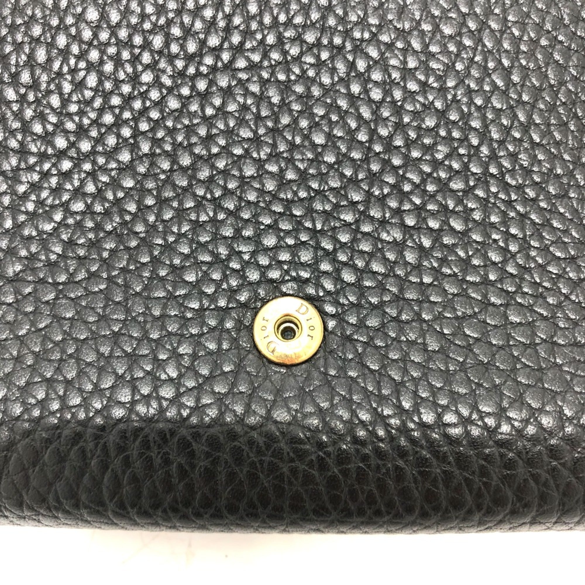 Christian Dior Black Leather Shoulder Bag (Pre-Owned)