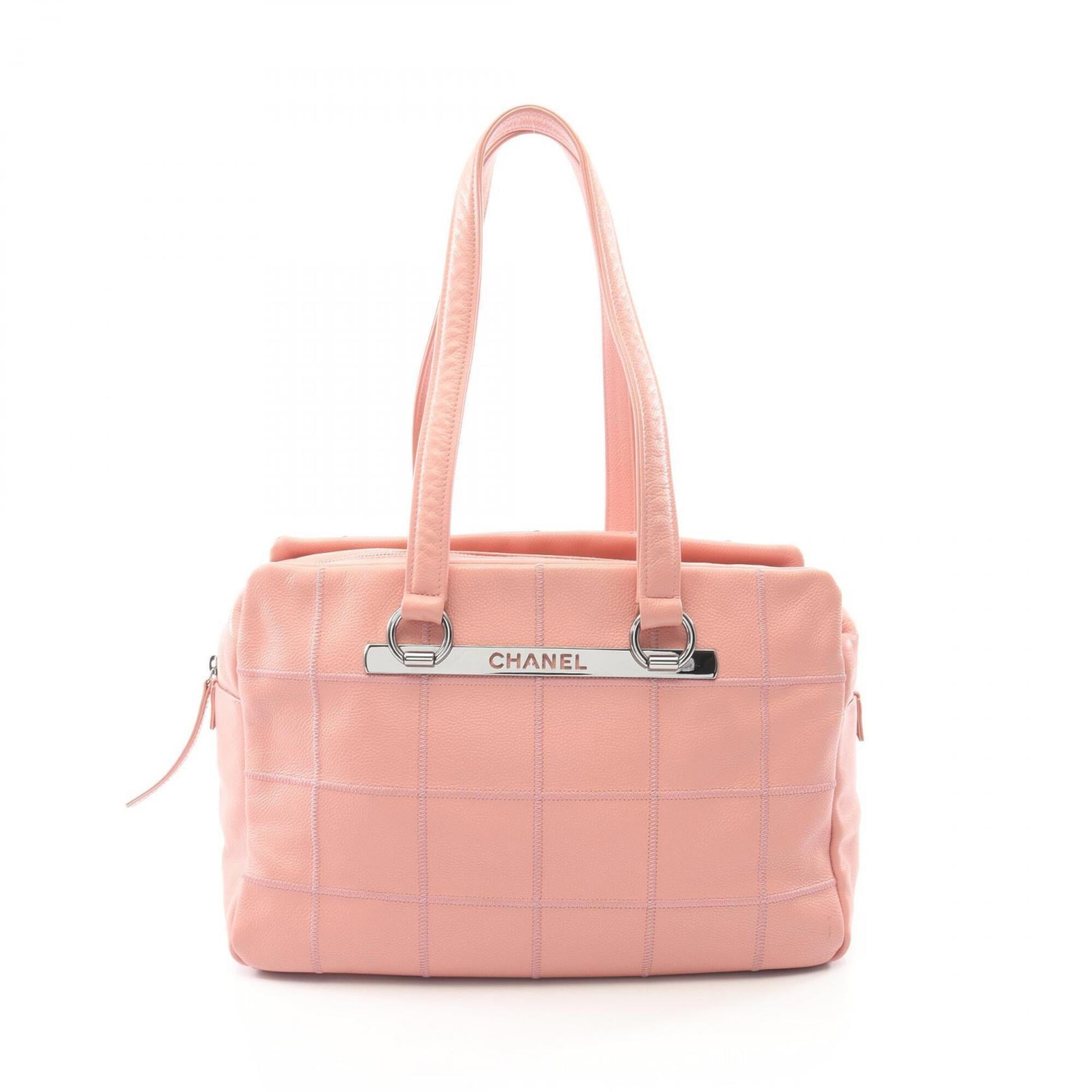 Chanel Pink Grained Calfskin Handbag Tote Bag (Pre-Owned)