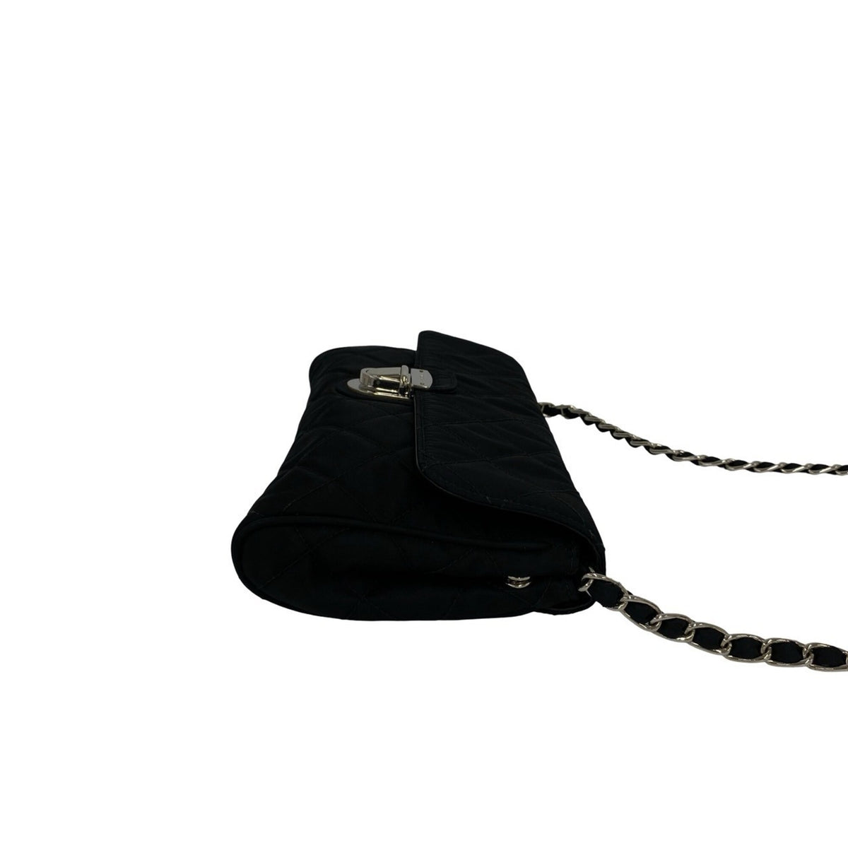 Prada Black Nylon Pochette Shoulder Bag (Pre-Owned)