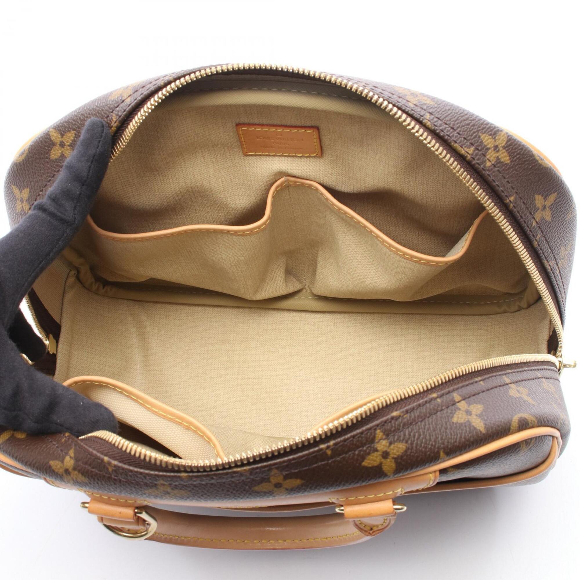 Louis Vuitton Brown Monogram Coated Canvas Leather Handbag (Pre-Owned)