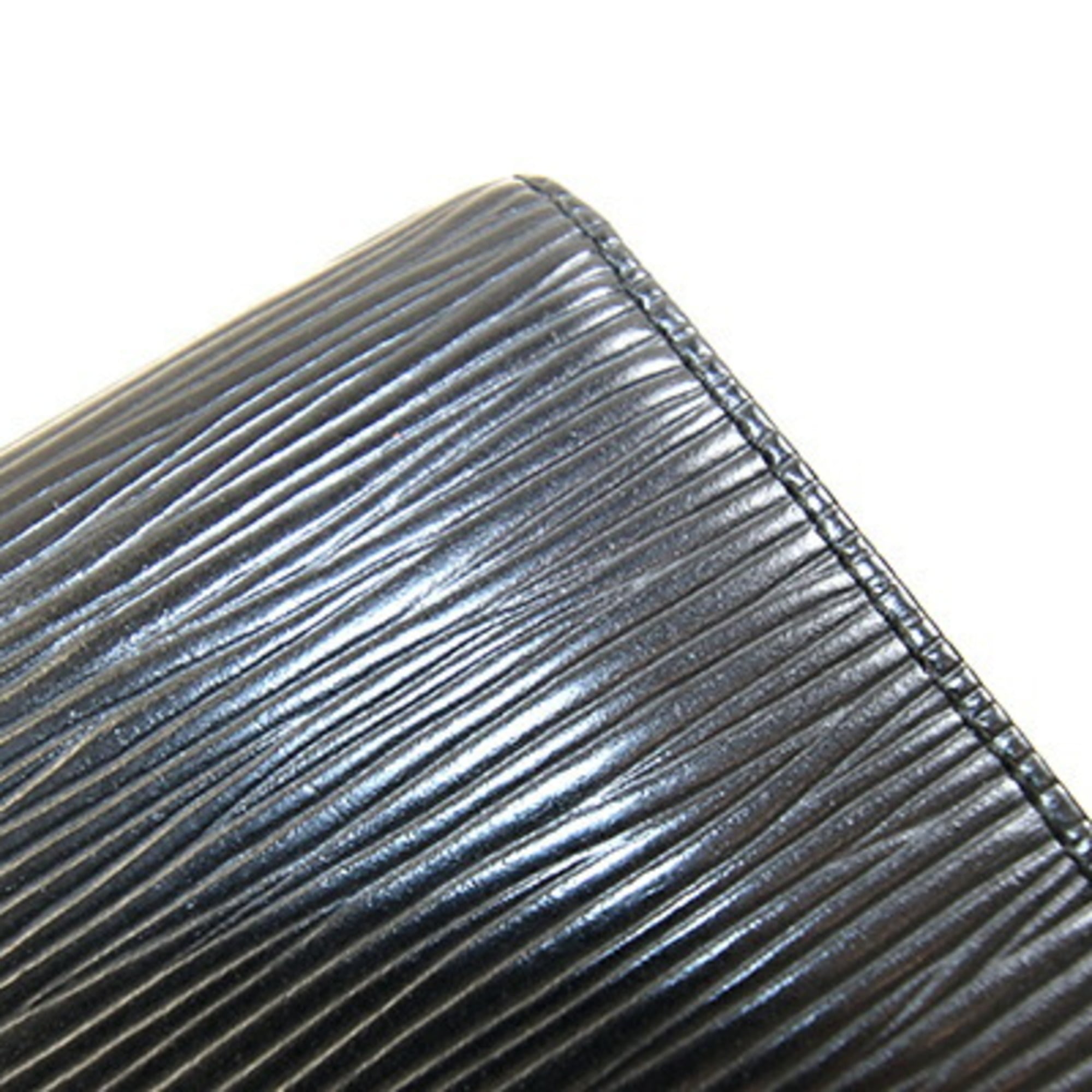 Louis Vuitton Black Noir Epi Leather Long Wallet (Bi-Fold) (Pre-Owned)