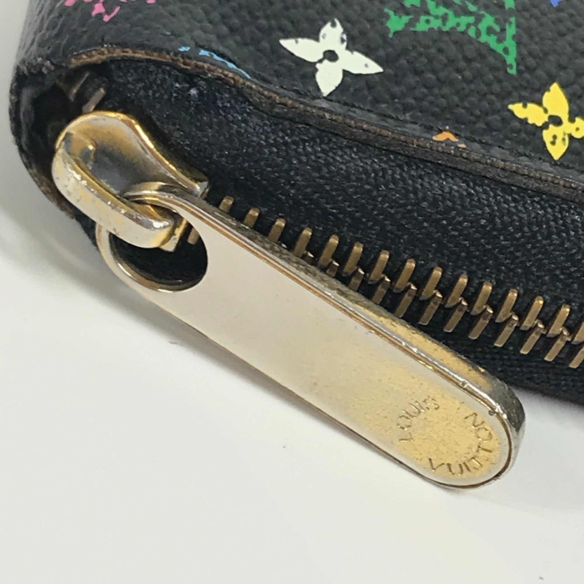Louis Vuitton Black Multi-Color Noir Monogram Multicolore Canvas Long Wallet (Bi-Fold) (Pre-Owned)