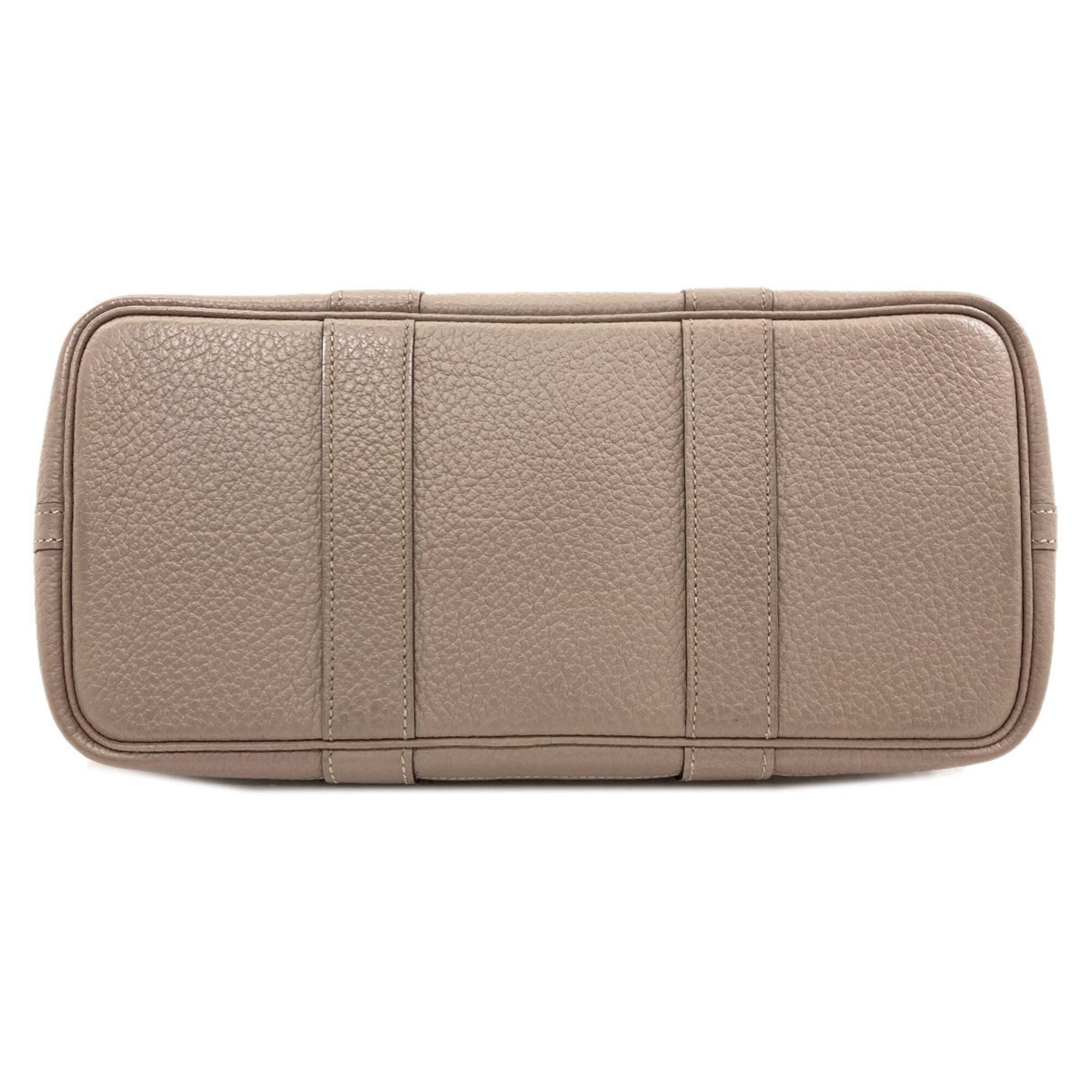 Hermes Gray Vache Leather Handbag (Pre-Owned)