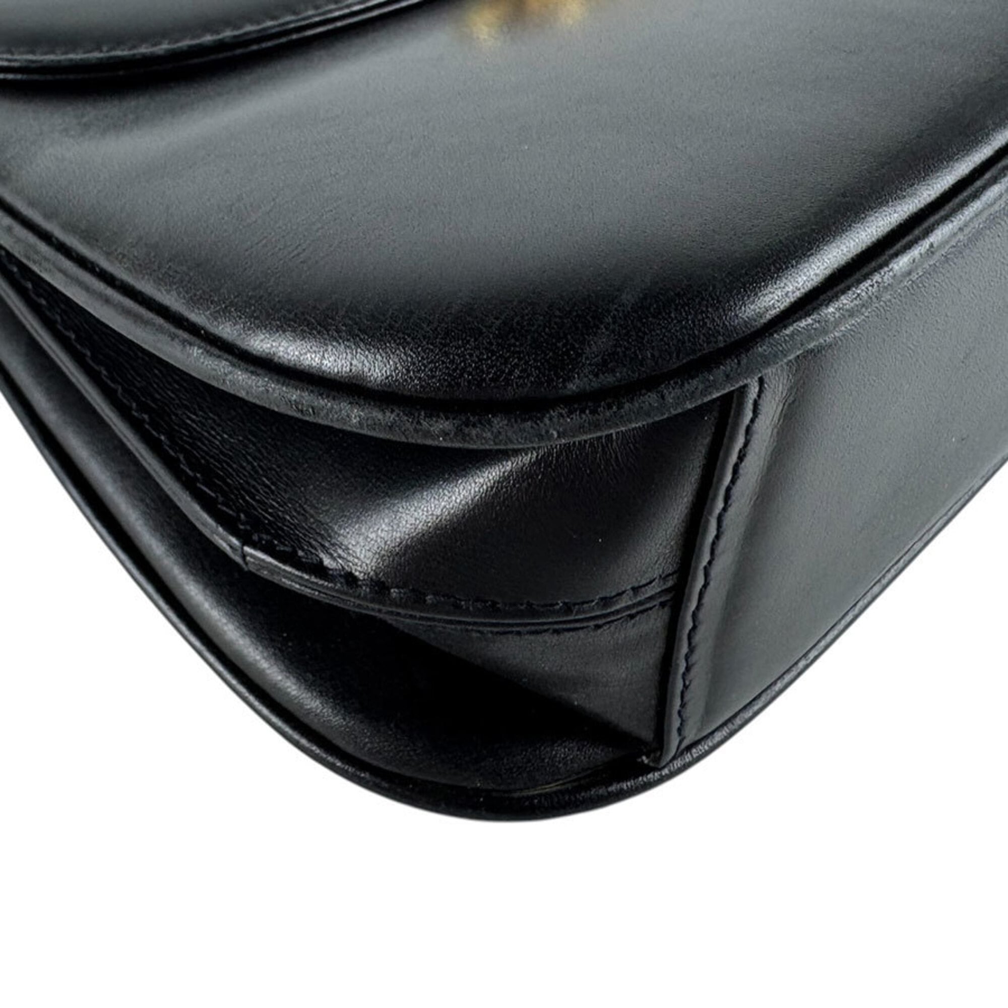 Gucci Black Leather Shoulder Bag (Pre-Owned)