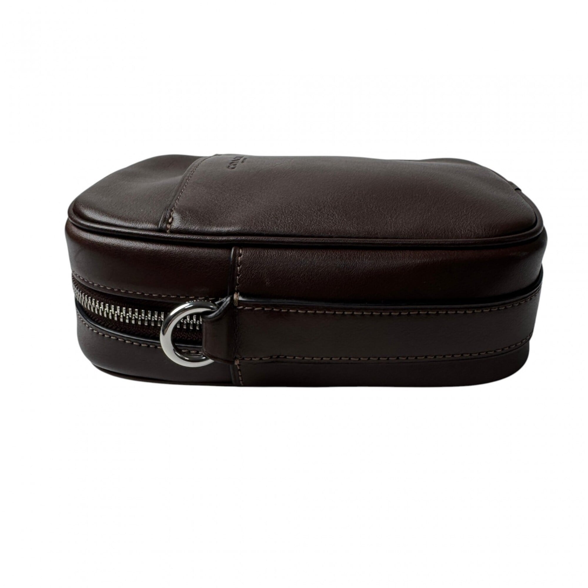 Coach Dark Brown Leather Shoulder Bag (Pre-Owned)