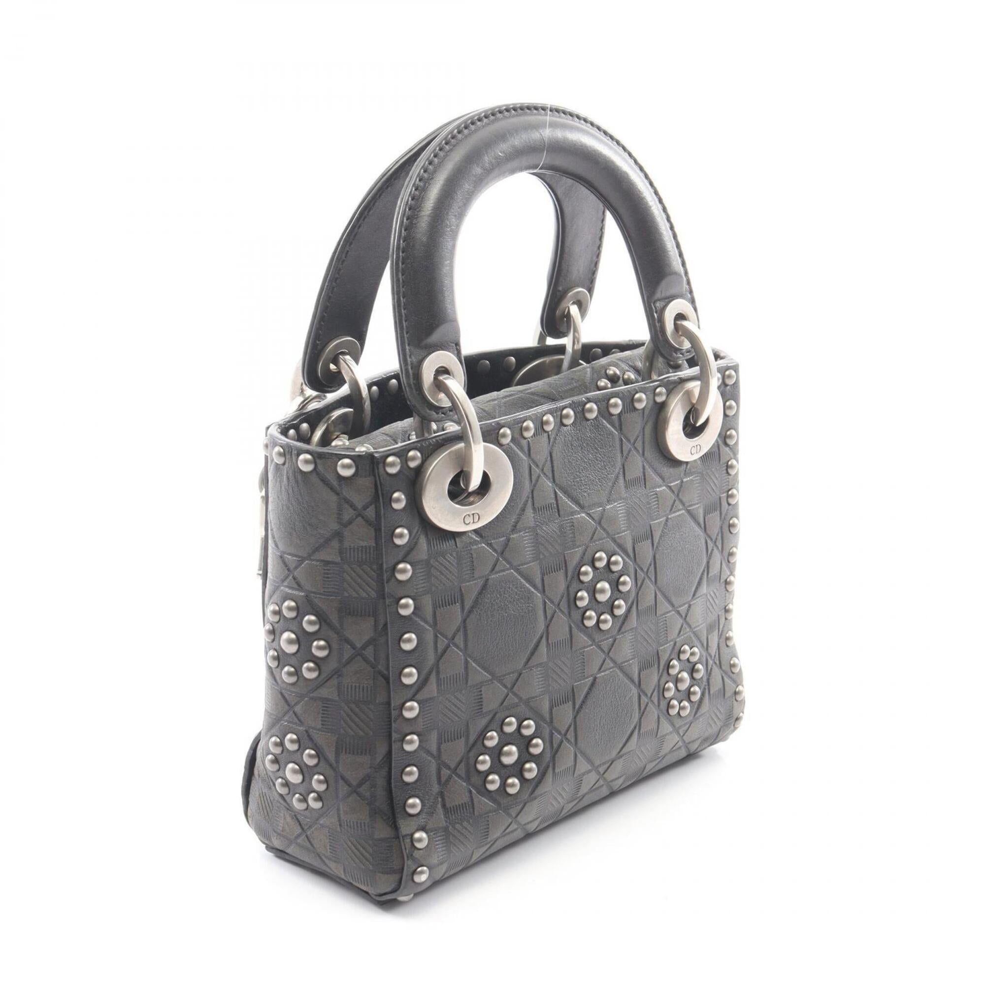 Christian Dior Black Leather Handbag (Pre-Owned)