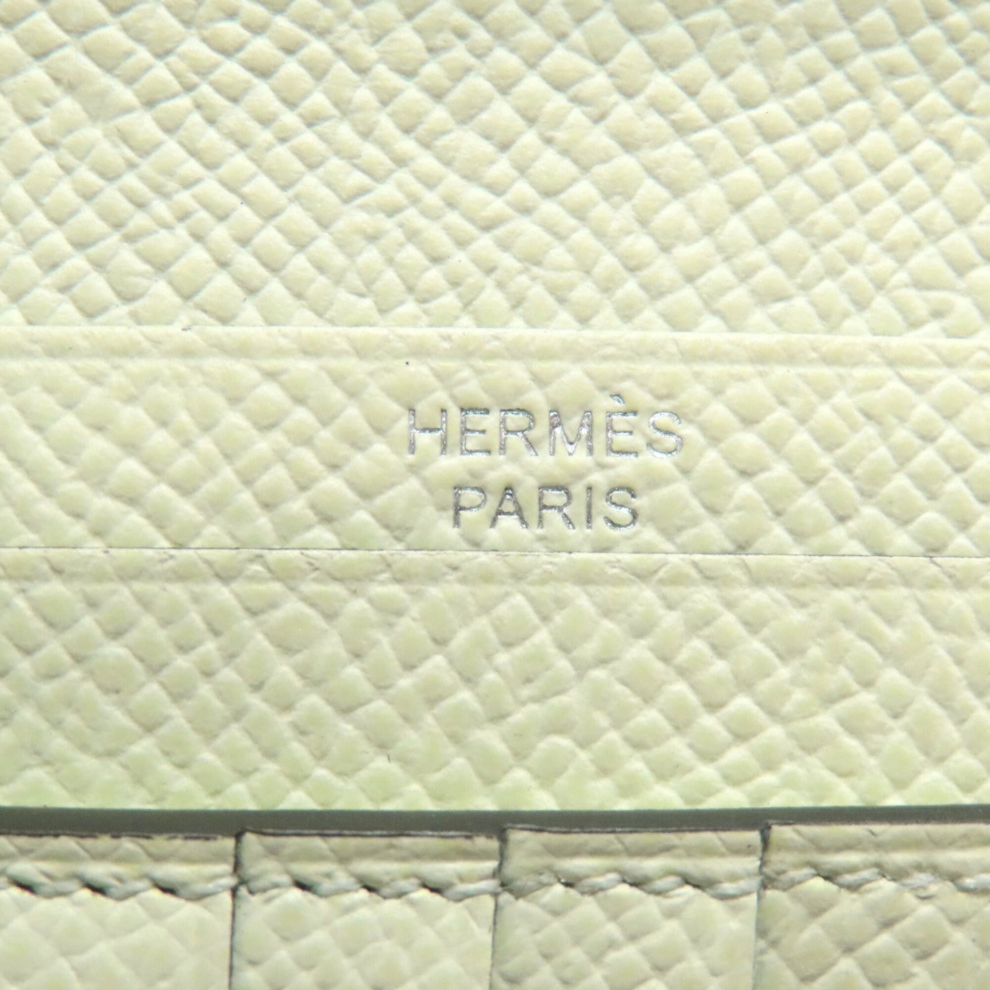 Hermes Pale Green Epsom Leather Wallet (Bi-Fold) (Pre-Owned)
