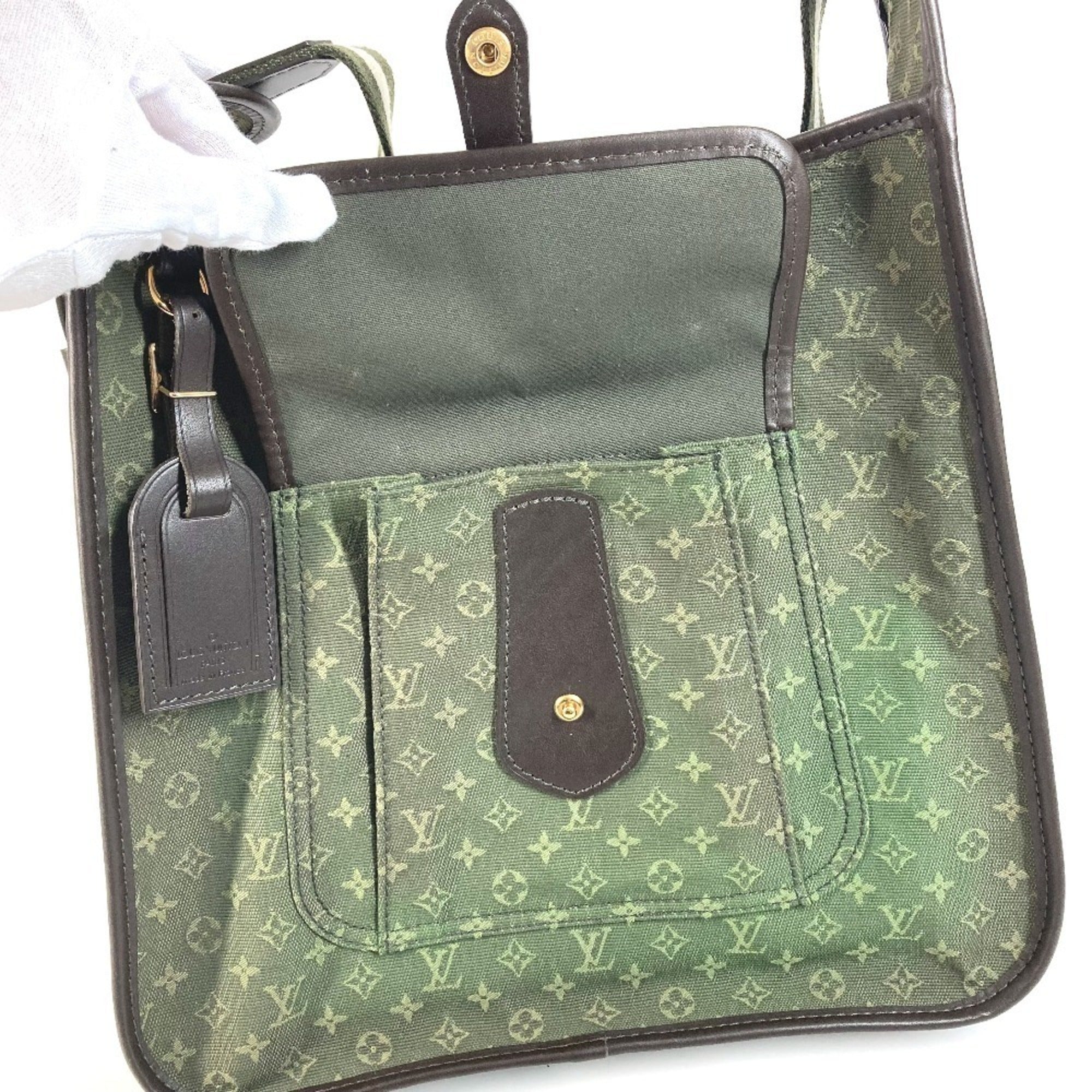 Louis Vuitton Khaki Monogram Mini Canvas Shoulder Bag (Pre-Owned)